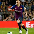 Andrés Iniesta a Barcelona mezében