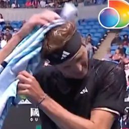 Szegény Zverev! Nem elég, hogy kiesett, még egy madár is a fejére csinált – videóval