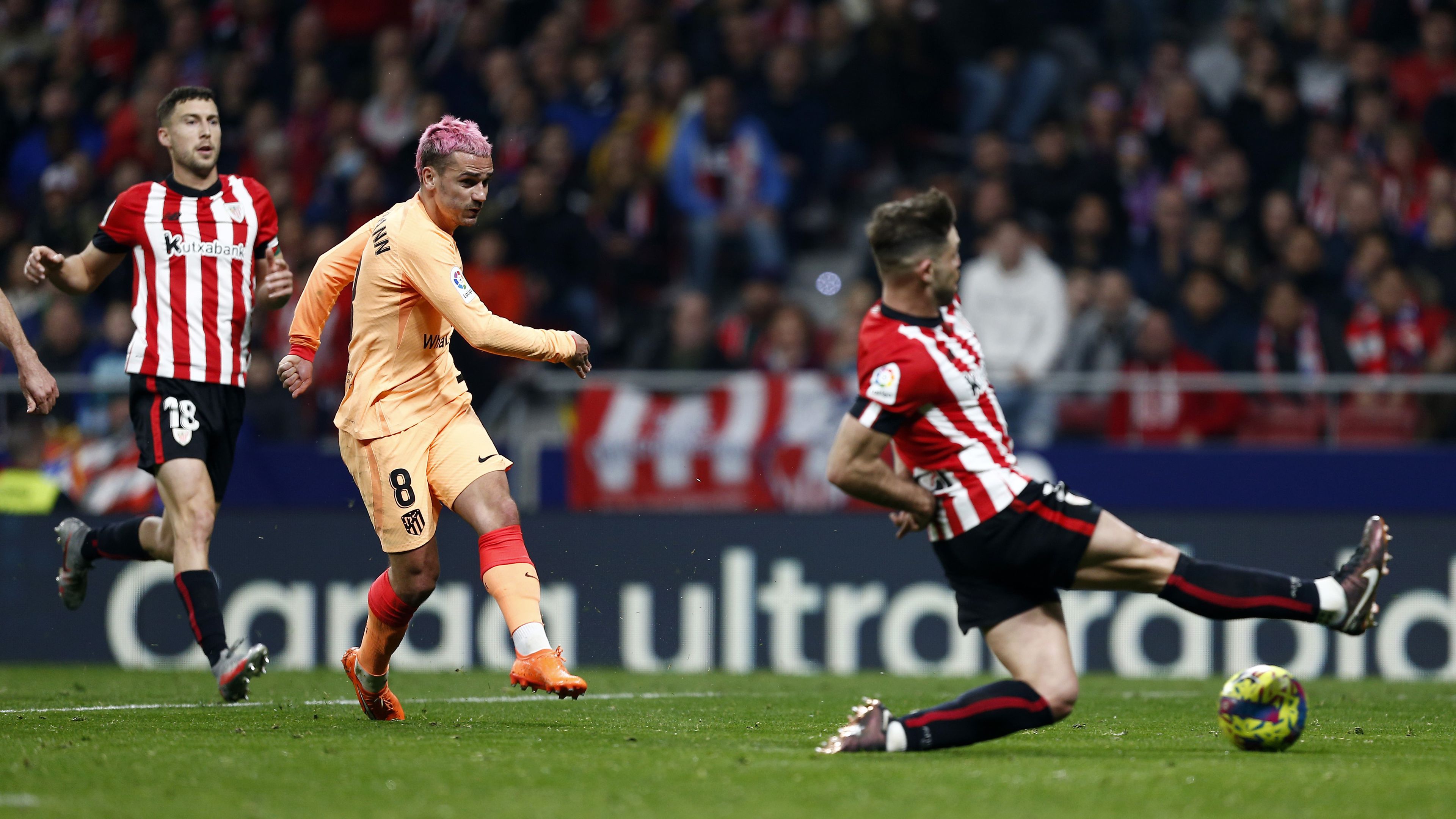 Antoine Griezmann döntötte el mindkét Bilbao elleni meccset idén (Fotó: Getty Images)