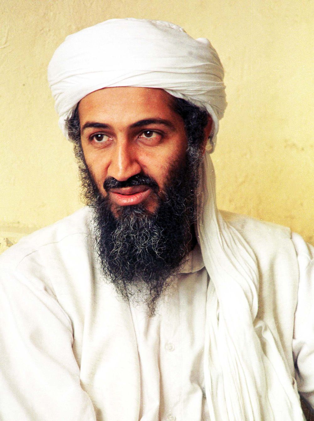 Osama bin Laden fotója került ki a Leeds stadionjába./ Fotó: Northfoto