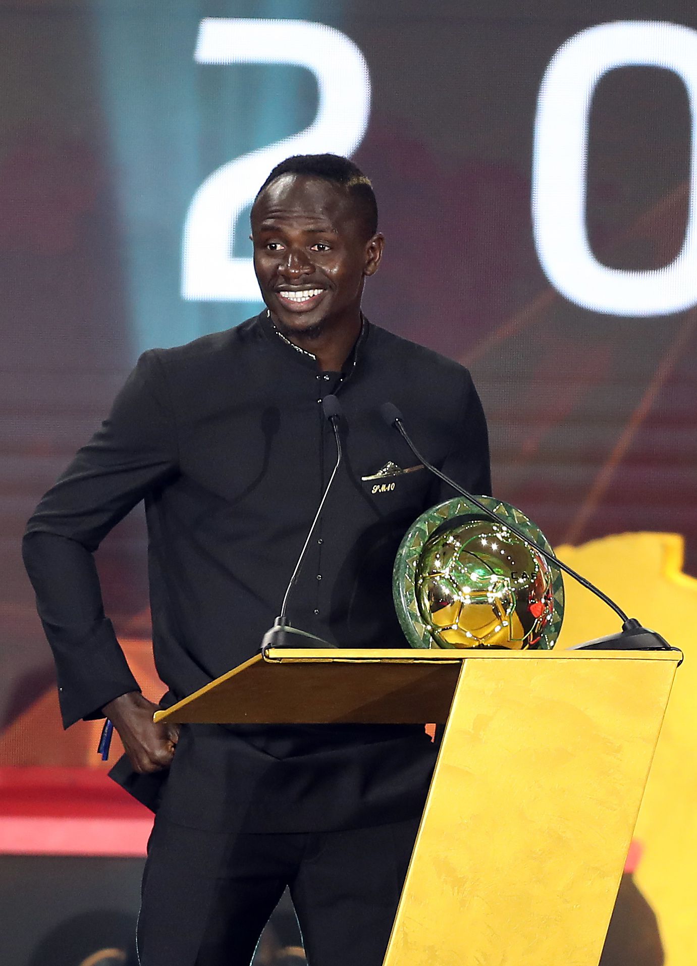 A Liverpoollal BL-t nyerő szenegáli Manét választották Afrika legjobb labdarúgójának 2019-ben /Fotó: MTI-EPA