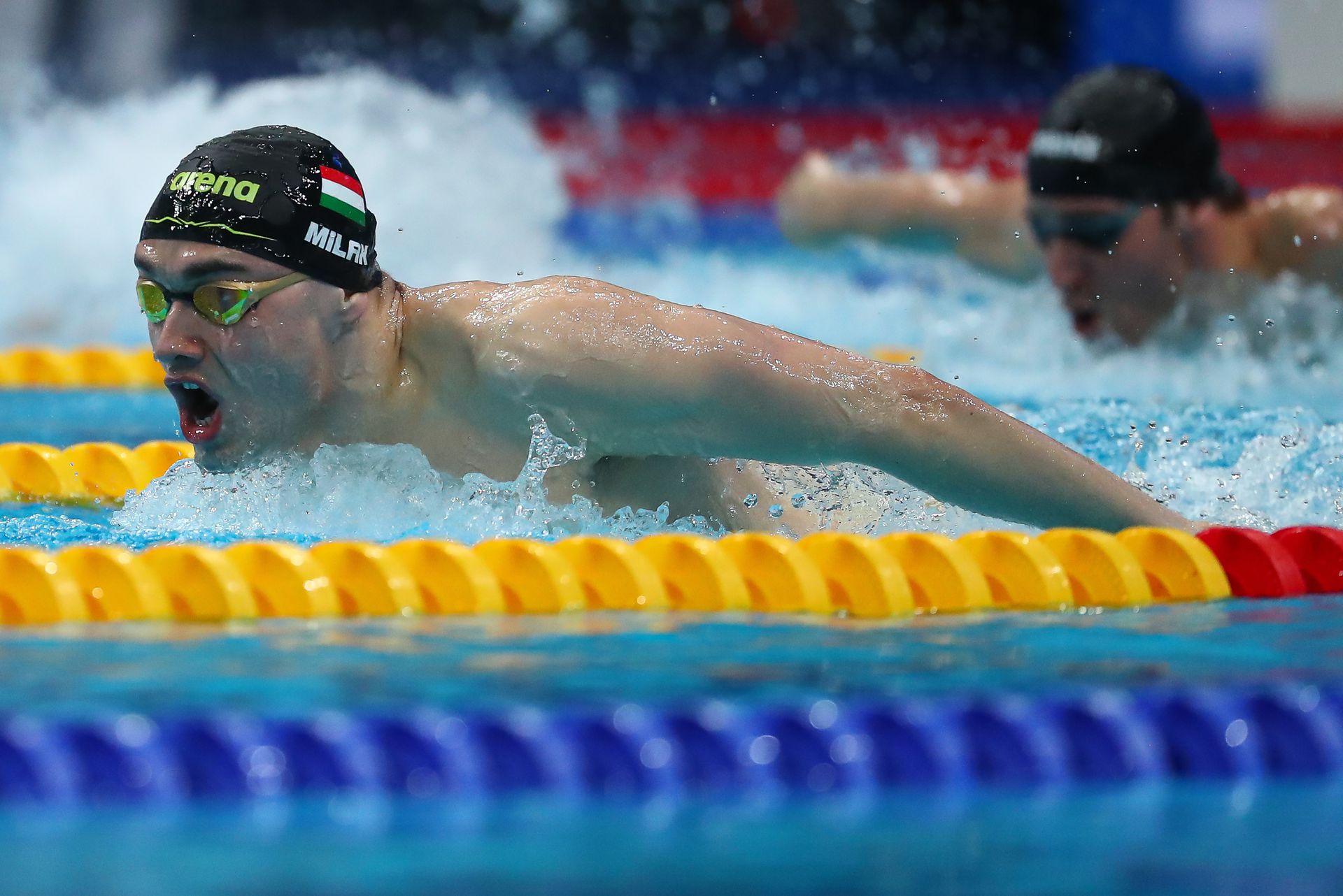 Ezzel az idővel győzött Milák az ob-n. A 23-szoros olimpiai bajnok Michael Phelps soha nem úszott ilyen jó időt... /Fotó: Derencsényi István