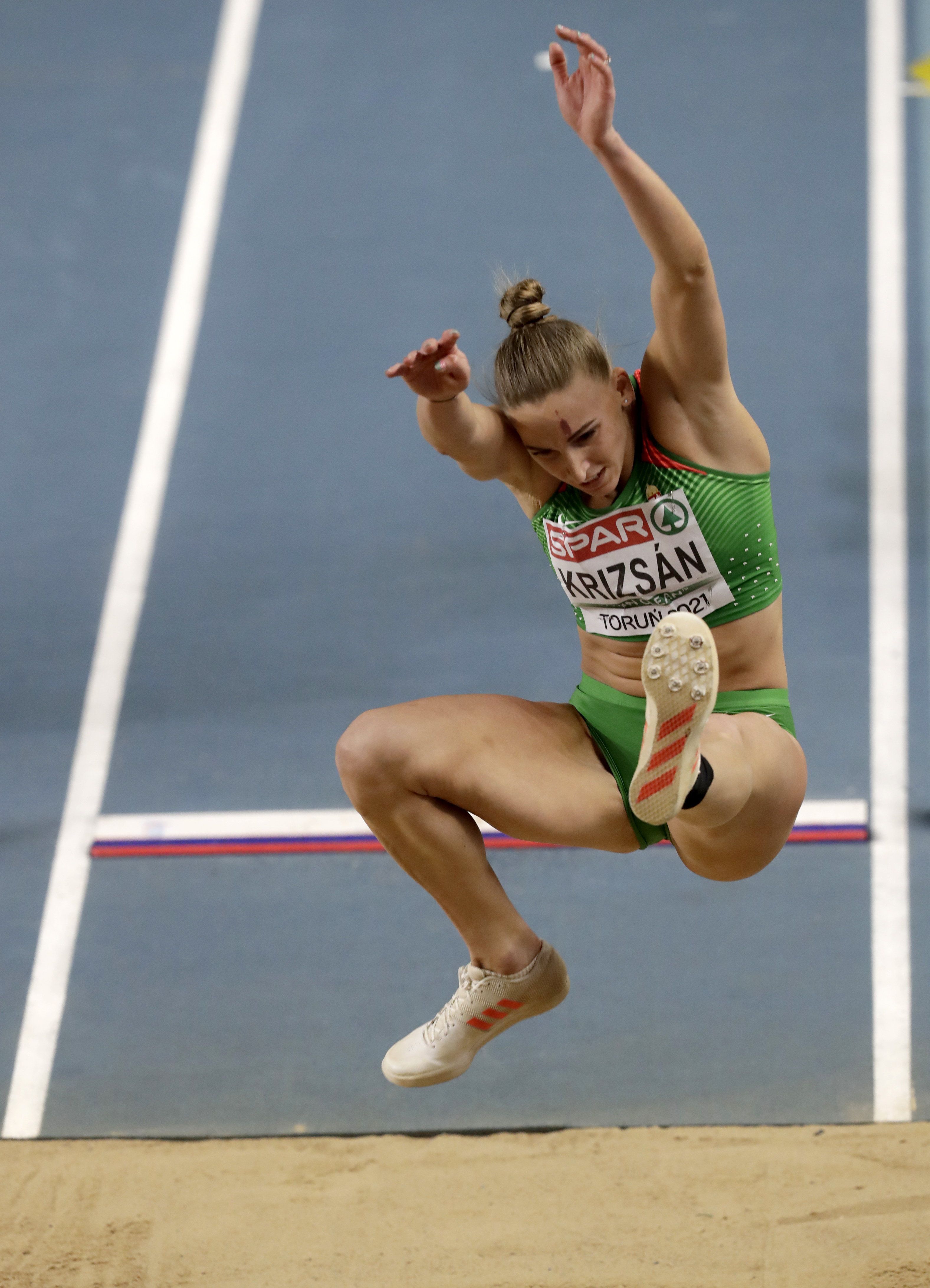 Krizsán Xénia bronzérmes lett a toruni fedettpályás atlétikai Európa-bajnokságon. / Fotó: MTI/AP/Czarek Sokolowski