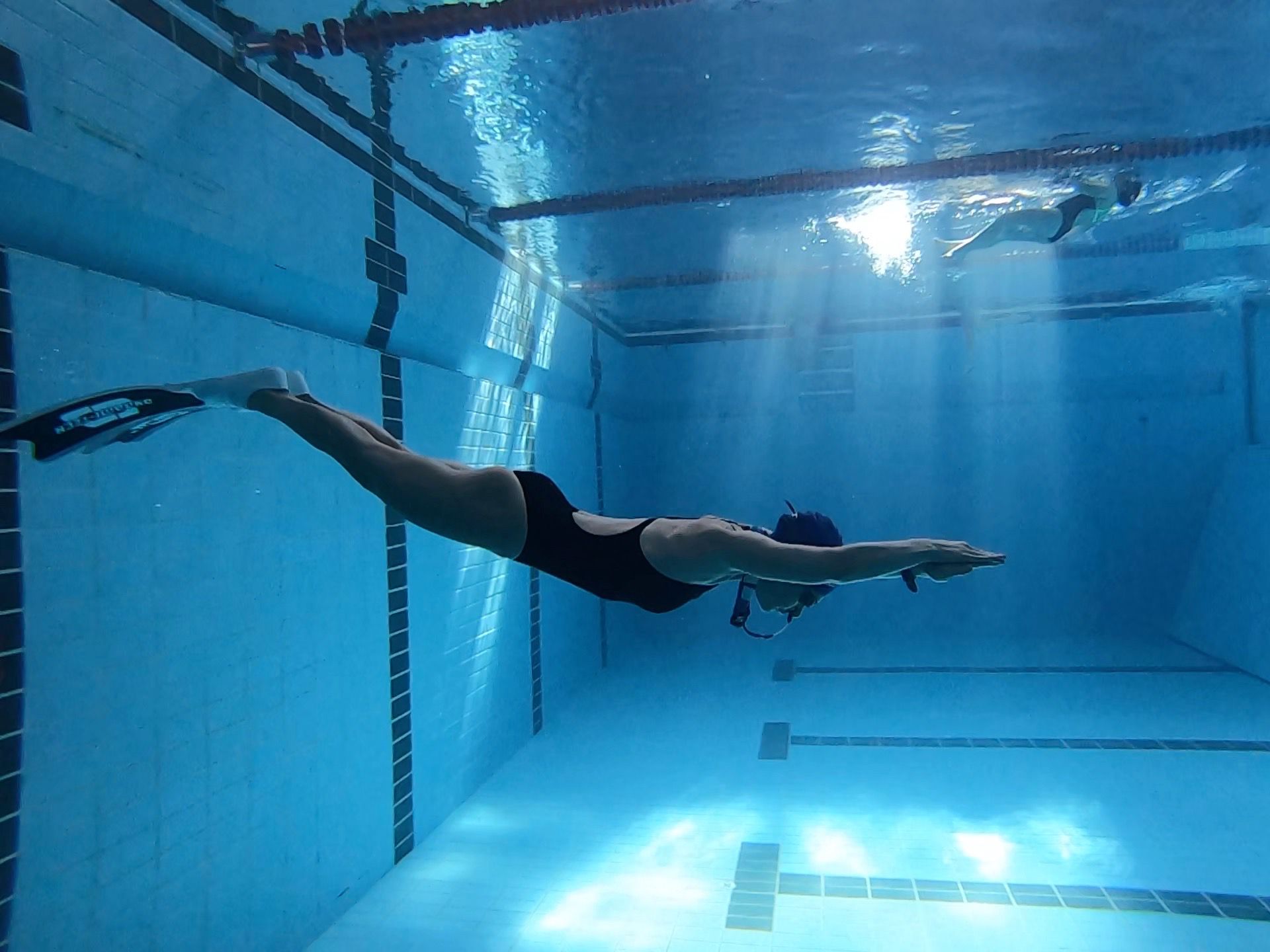 Horváth Anna másik rekordja: egy levegővel 144 métert tudott leúszni a medencében