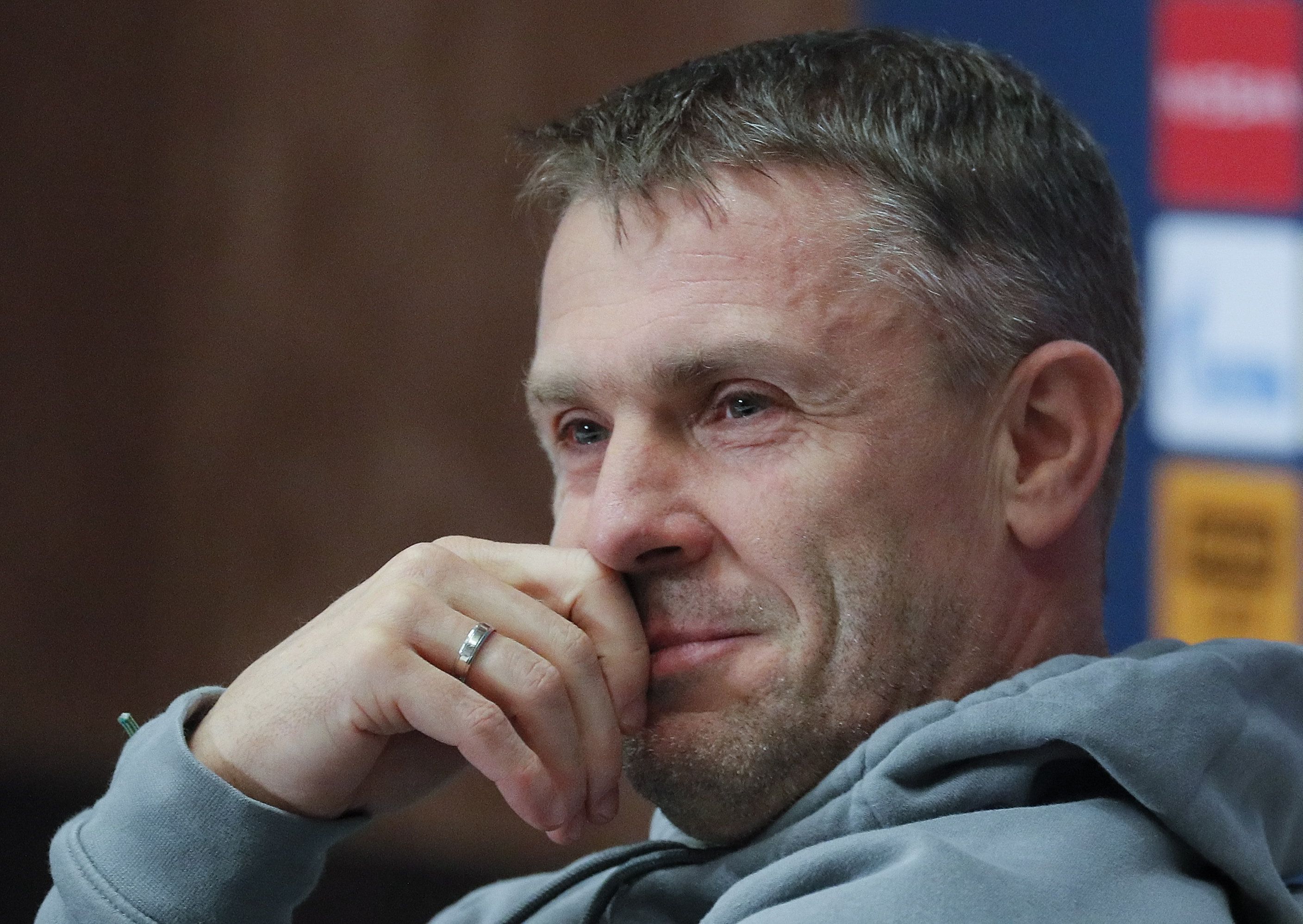 Szerhij Rebrov a Budafok ellen zárhatja győzelemmel az évet. /Fotó: MTI/EPA/Szerhij Dolzsenko
