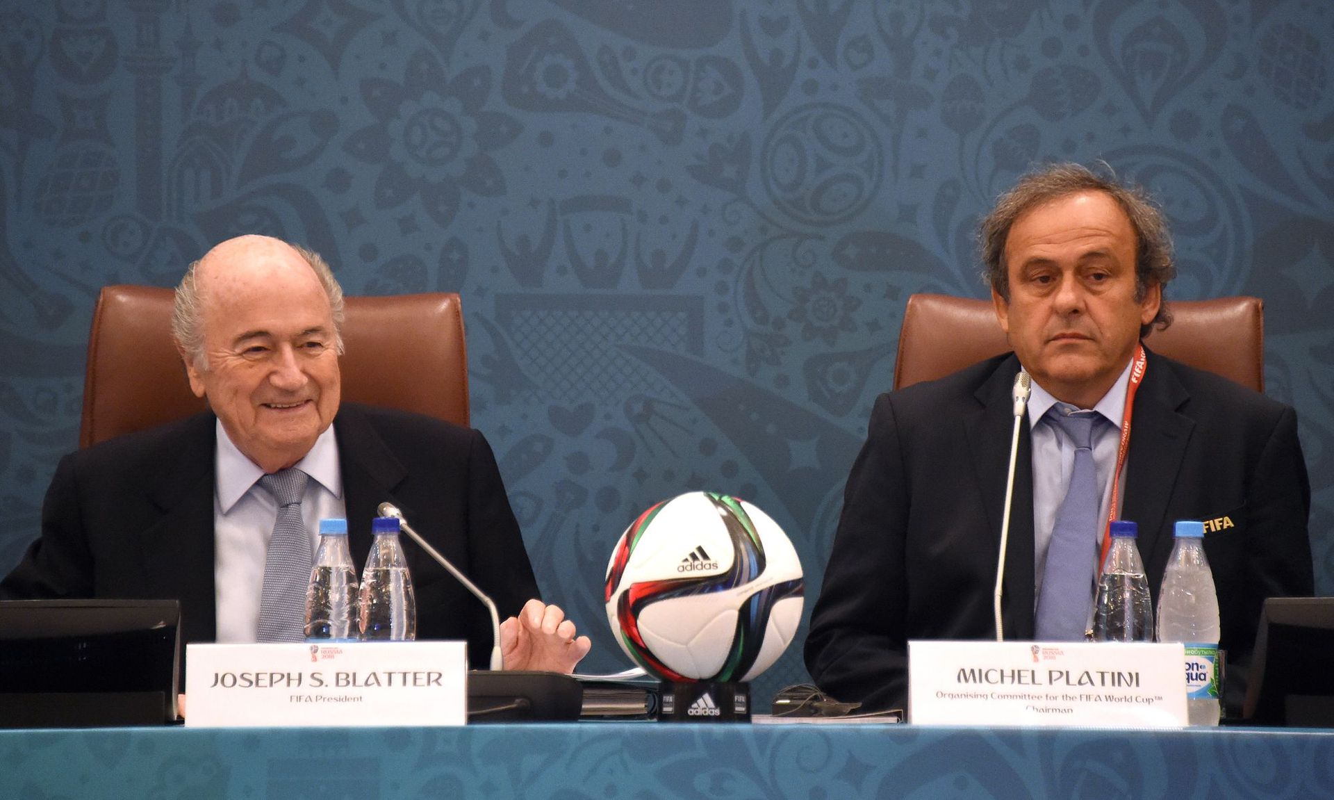 Blatter (balra) és Platini is korrupciógyanúba keveredett Katar miatt /Fotó: Getty Images