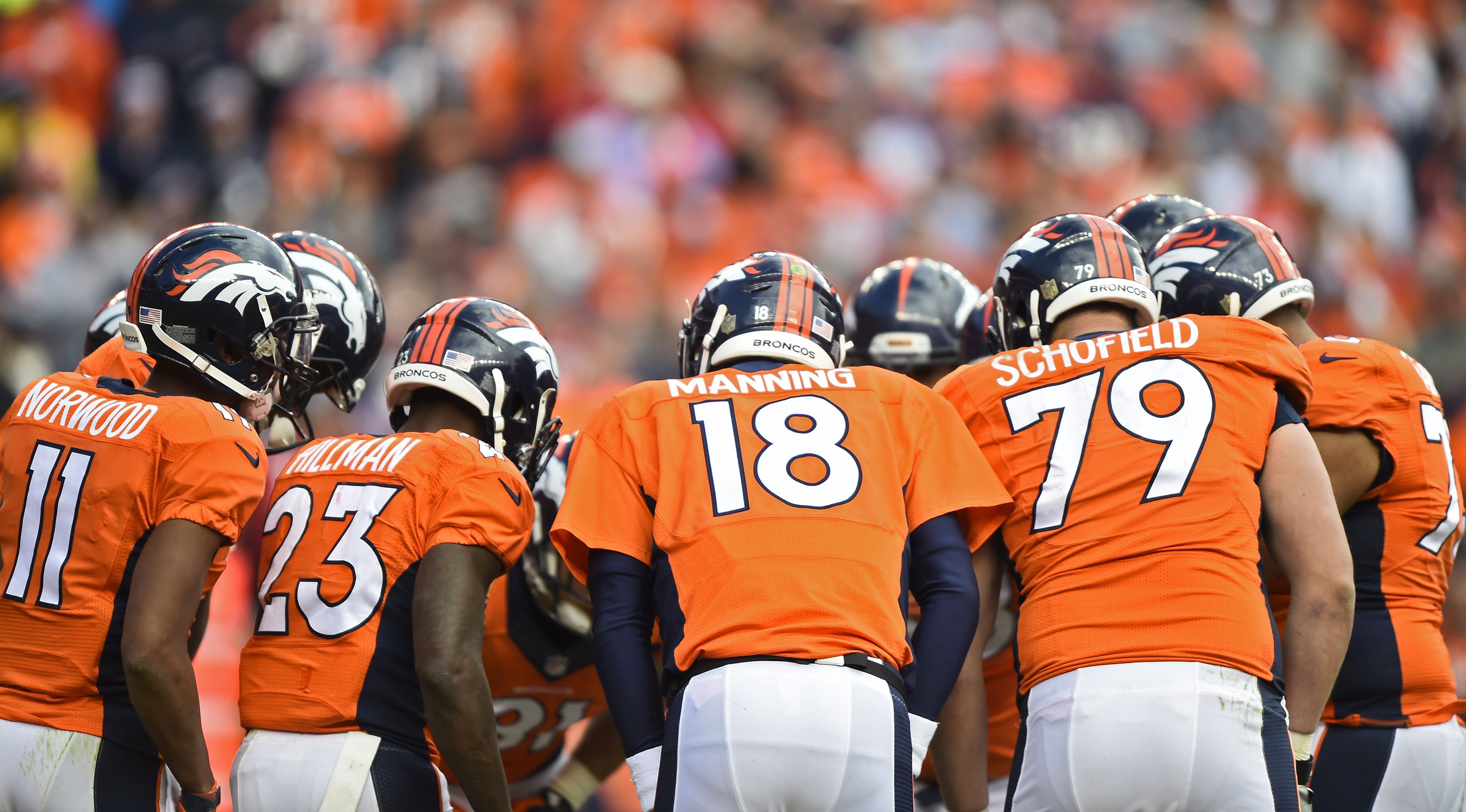 A Denver Broncos Payton Manning vezetésével / Fotó: MTI EPA