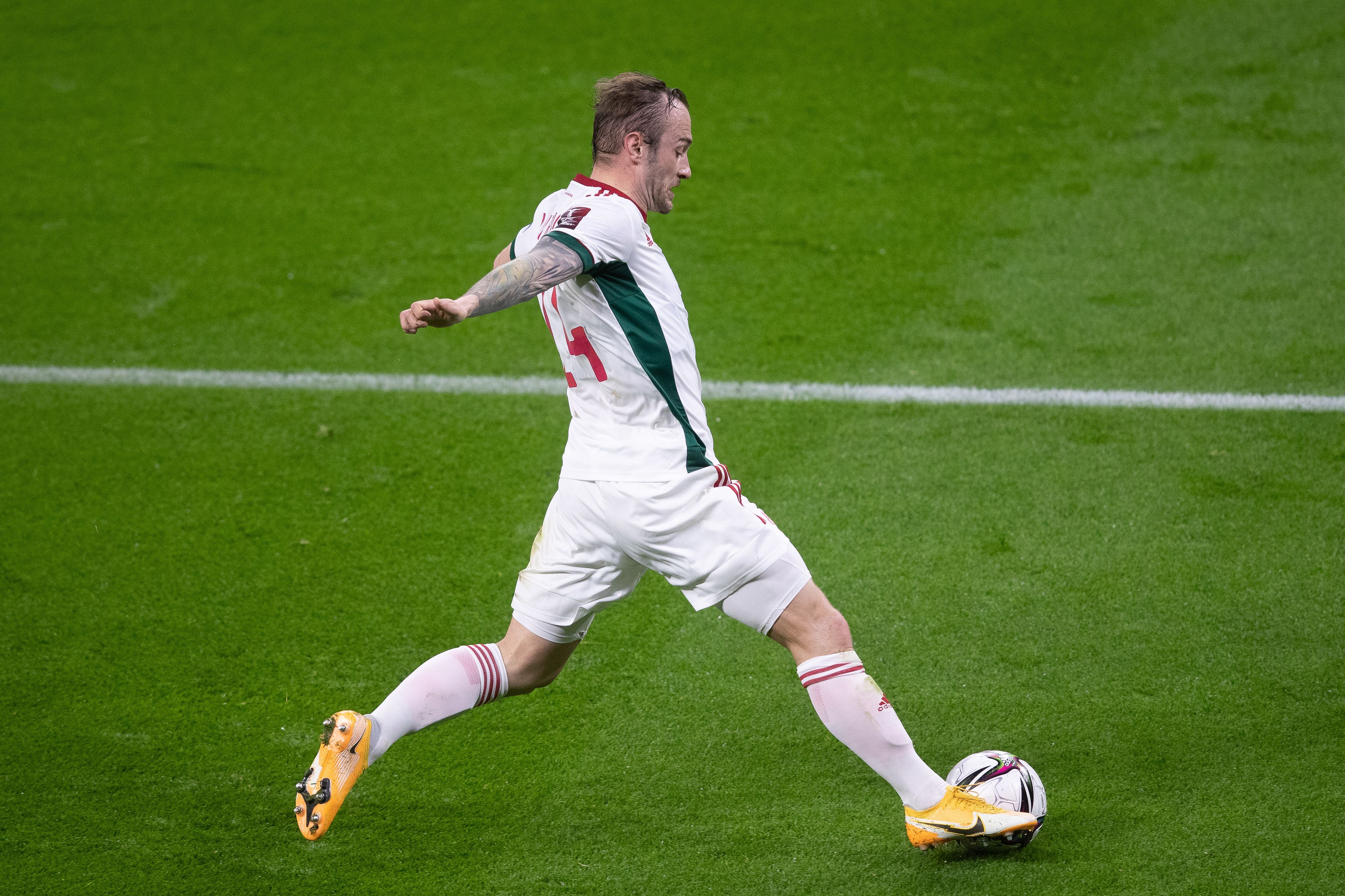 Lovrencsics nagy valószínűséggel nem lép pályára az angolok elleni vb-selejtezőn / Fotó: Zsolnai Péter