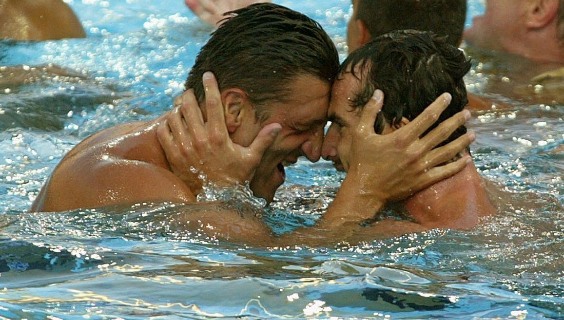 Kiss (balra) és Benedek három olimpiai aranyat szerzett együtt, csapattársként /Fotó: MTI-Bruzák Noémi