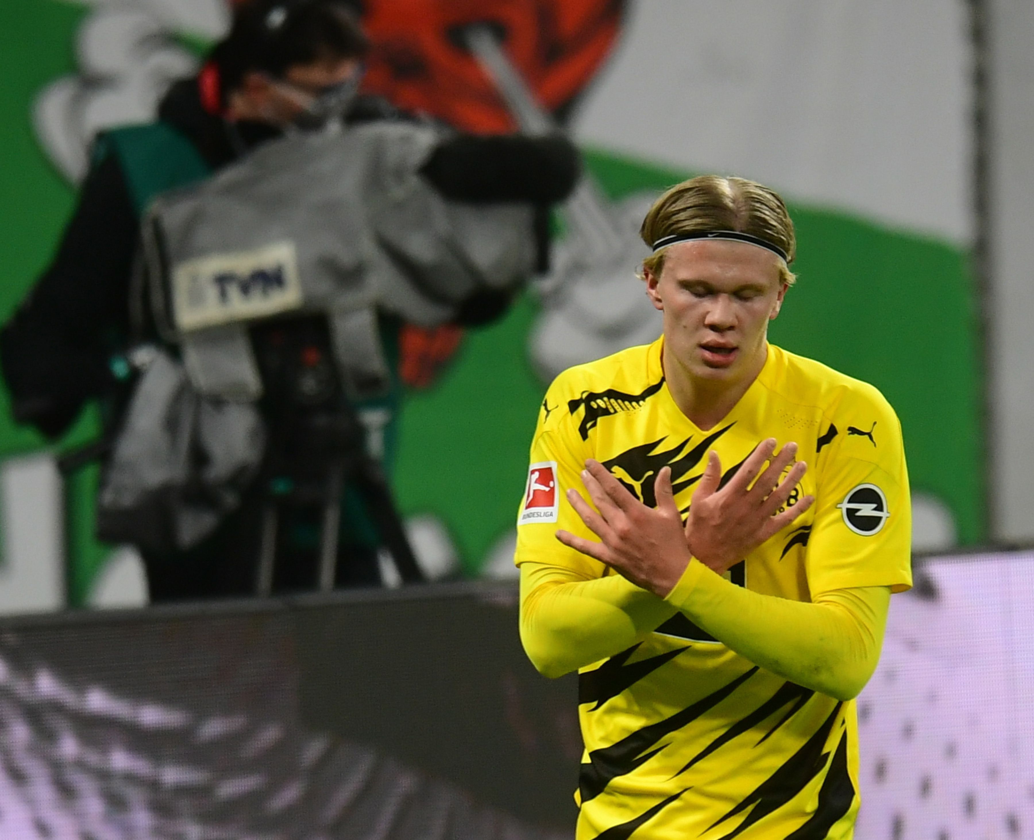 Erling Haaland: 35 meccs, 35 gól. / Fotó: EPA/Clemens Bilan