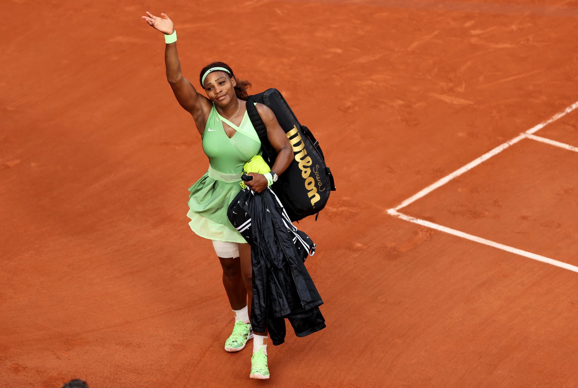 Serena Williams a nyolcaddöntőben búcsúzott a Roland Garrostól / Fotó: GettyImages