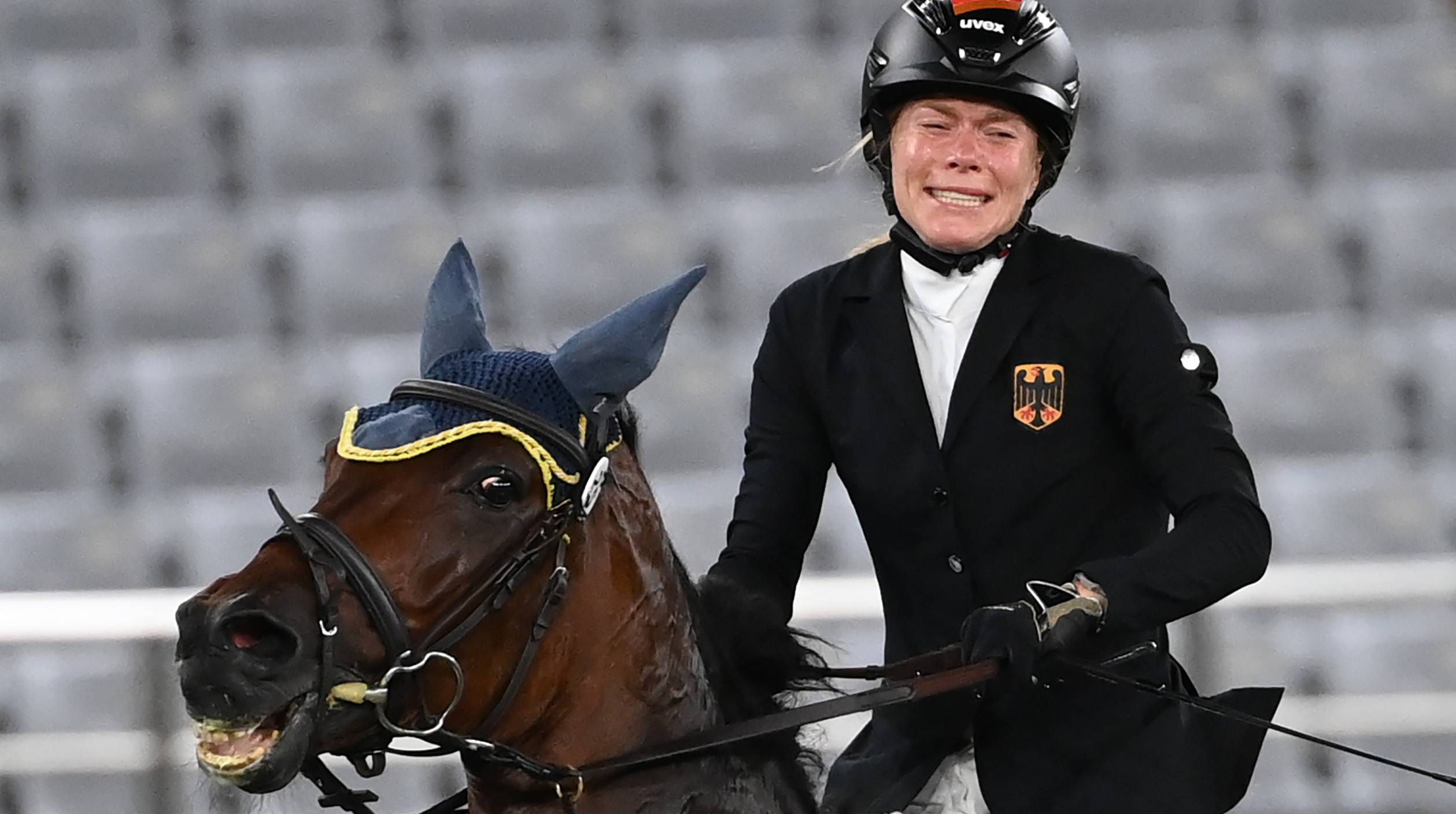 Annika Schleu szerint nem bánt durvábban a lóval, mint az engedélyezett /Fotó: GettyImages