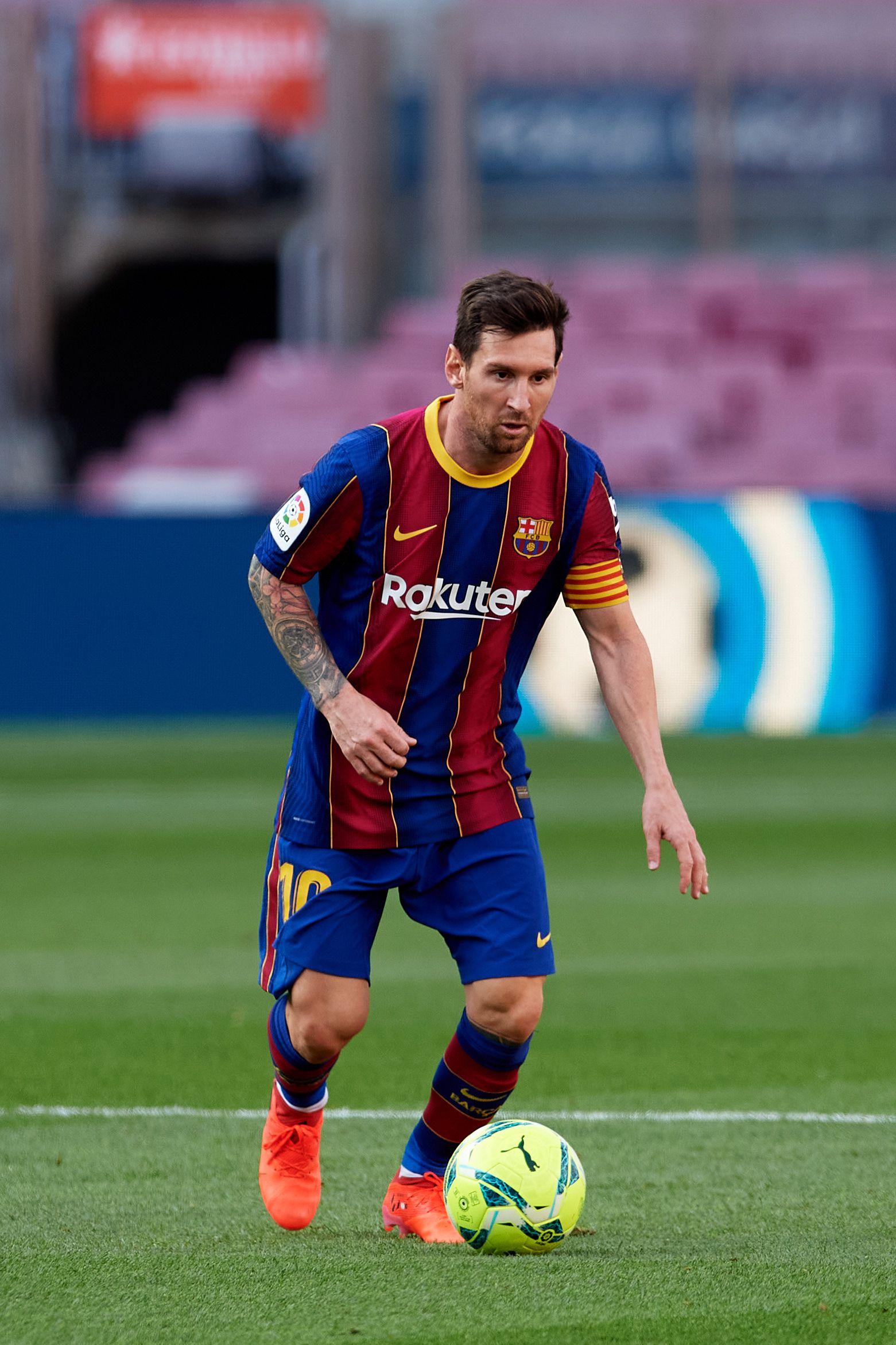 Lionel Messi neve összeforrt a Barcelonáéval, ikonikus alakja lett a spanyol futballklubnak / Fotó: Getty Images