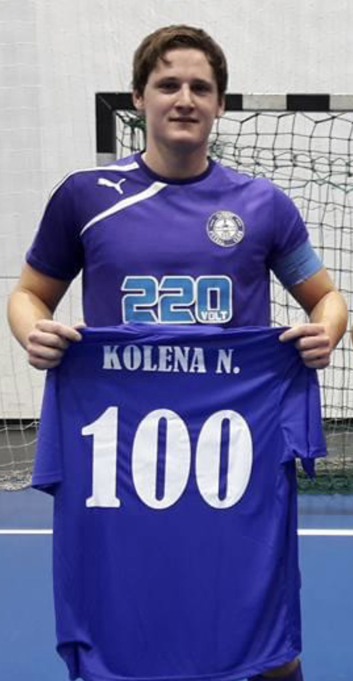 Kolena Norbert az újpesti futsalcsapat történetének legeredményesebb játékosa /Fotó: Újpest FC--220Volt