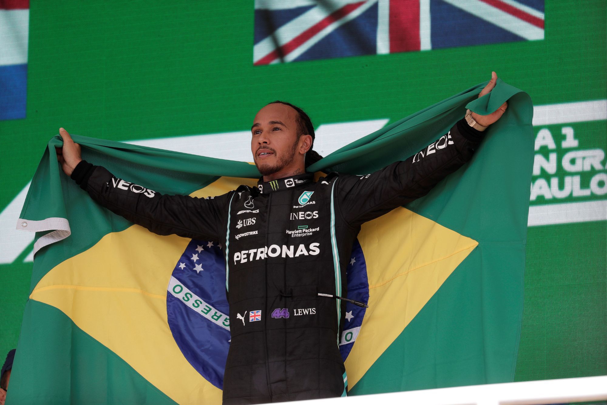 Lewis Hamilton kedvenc országa Brazília / Fotó: MTI/EPA/EFE/Antonio Lacerda