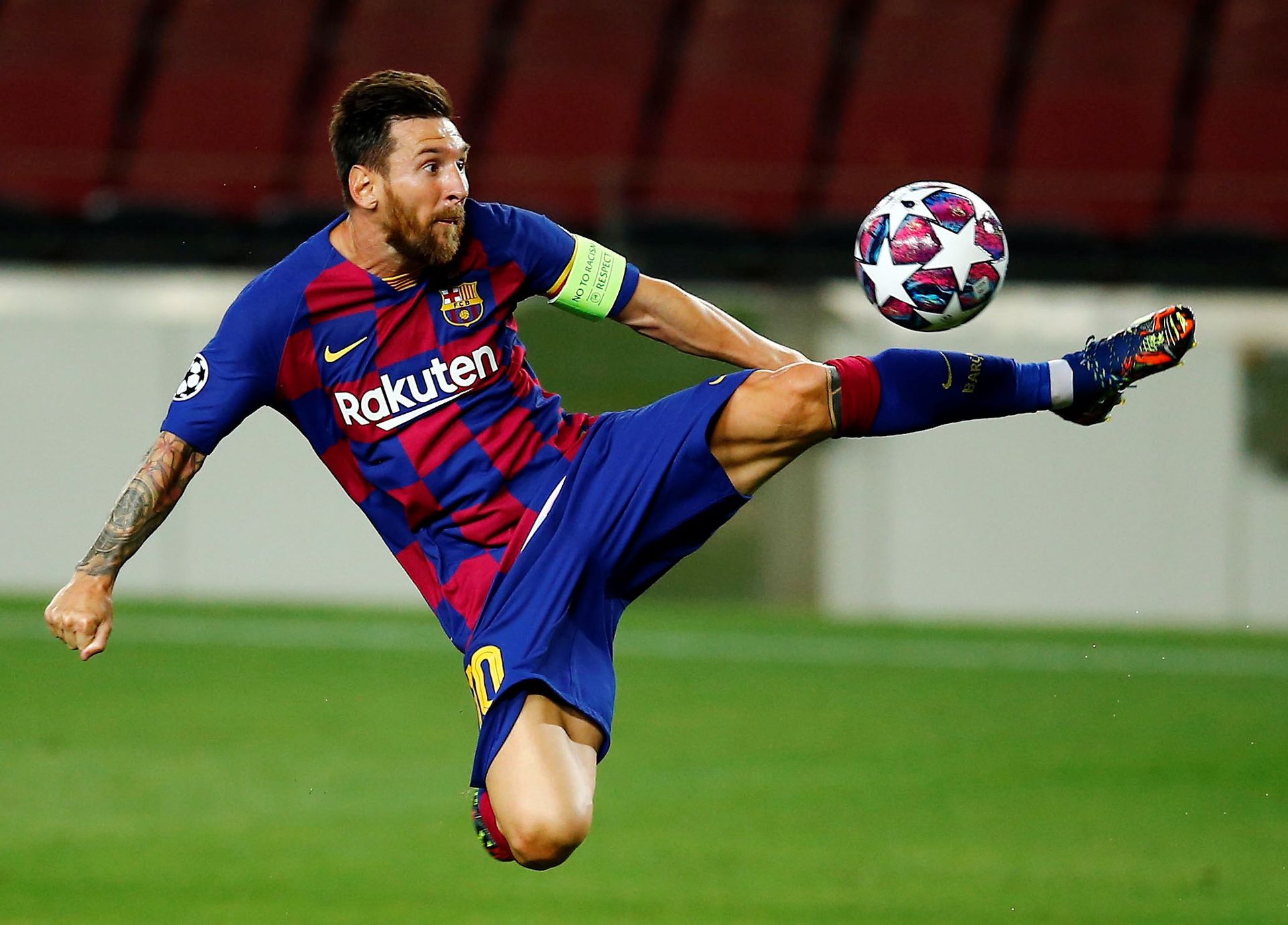 Lionel Messi és társai az elbukott spanyol bajnoki cím után a BL-ben javítanának /Fotó: MTI EPA
