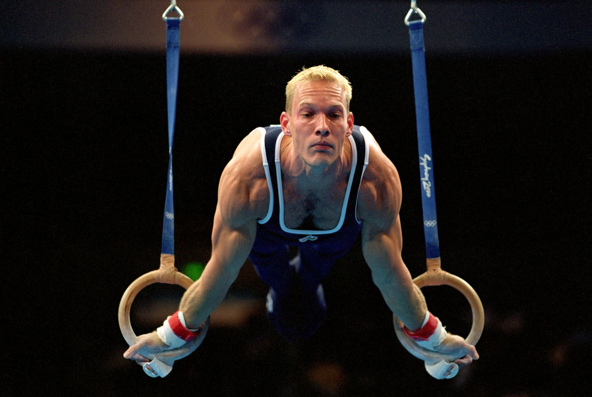 A 2000-es olimpián, Sydney-ben Csollány magabiztosan nyert gyűrűn / Fotó:Getty Images