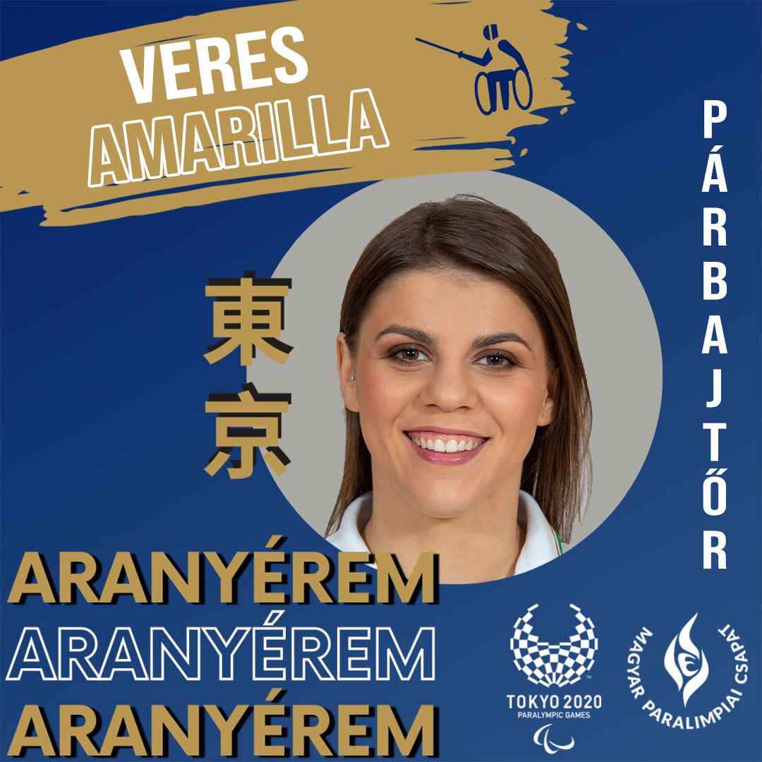 Veres Amarilla történelmet írt sikerével / Fotó: Magyar Paralimpiai Bizottság