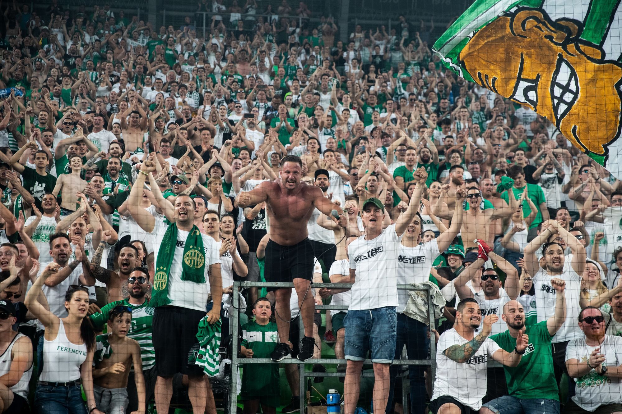 Az FTC a legnépszerűbb hazai klub, ez a szurkolók számán is jól látszik. /Fotó: Zsolnai Péter