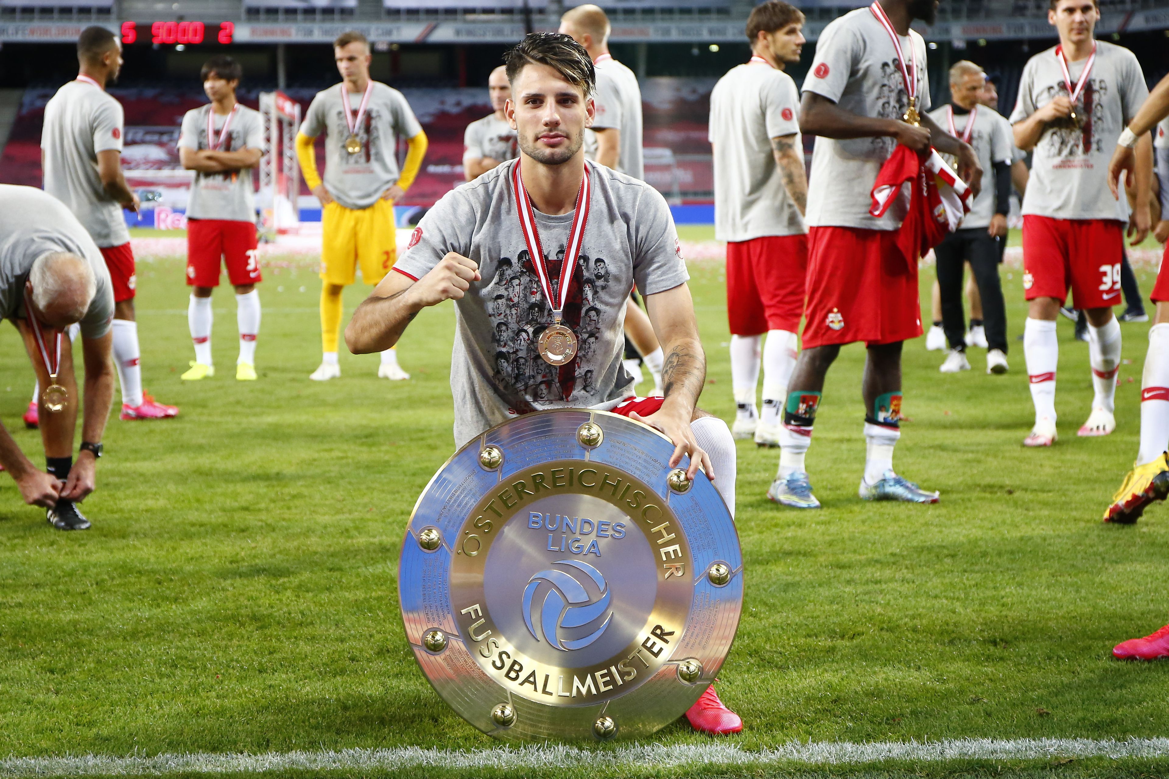 A középpályás bajnok és kupagyőztes lett a Salzburggal, s a liga legjobbjának választották. /Fotó: Getty Images