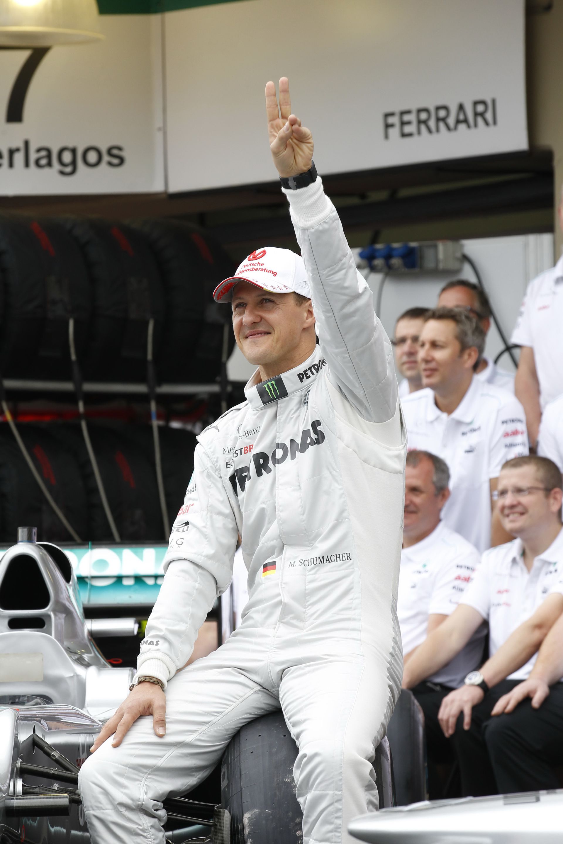Michael Schumacher a 2012-es Brazil Nagydíj után, a Mercedes tagjaként vonult vissza/Fotó: DPPI
