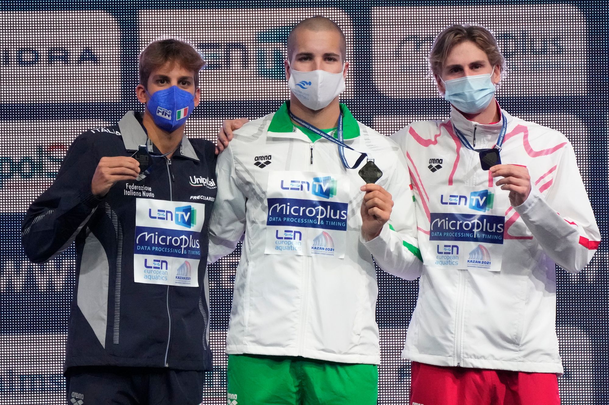 Szabó Szebasztián a második aranyát nyerte Kazanyban. / Fotó: MTI/AP/Szergej Gric