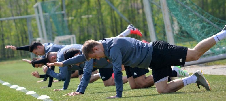 A Debrecen focistái is folytatják a felkészülést /Fotó: DVSC