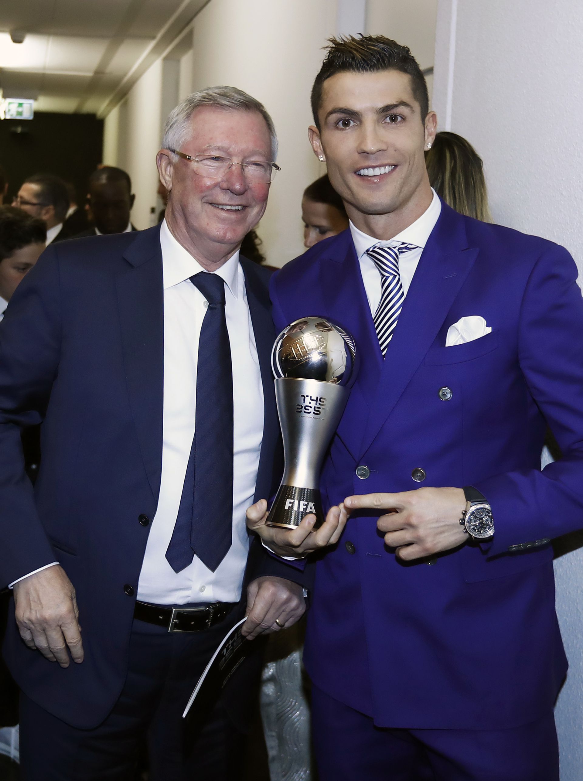 Ronaldo amolyan pótapaként tekintett Sir Alex Fergusonra, de ő sem tudta meggyőzni a maradásról /Fotó: Getty Images