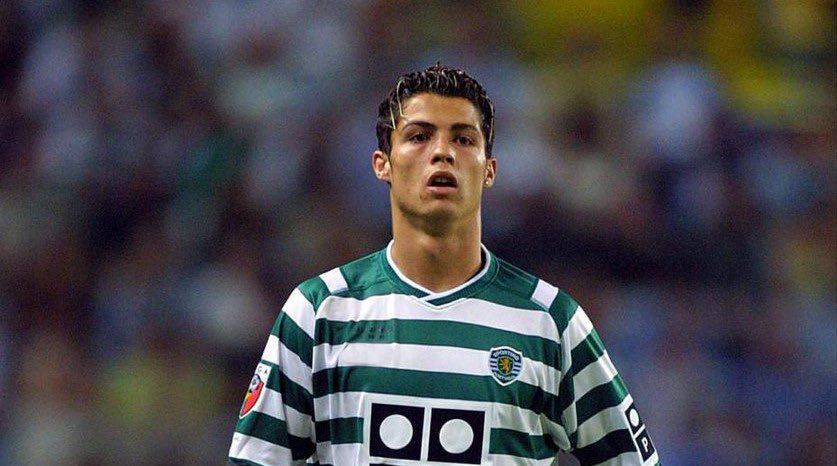 Cristiano Ronaldo 17 évesen mutatkozott be a Sporting felnőtt csapatában. / Fotó: Twitter