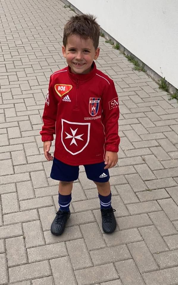 A kis Marko 5 évesen a Fehérvár U7-es csapatában szerepel /Fotó: Facebook