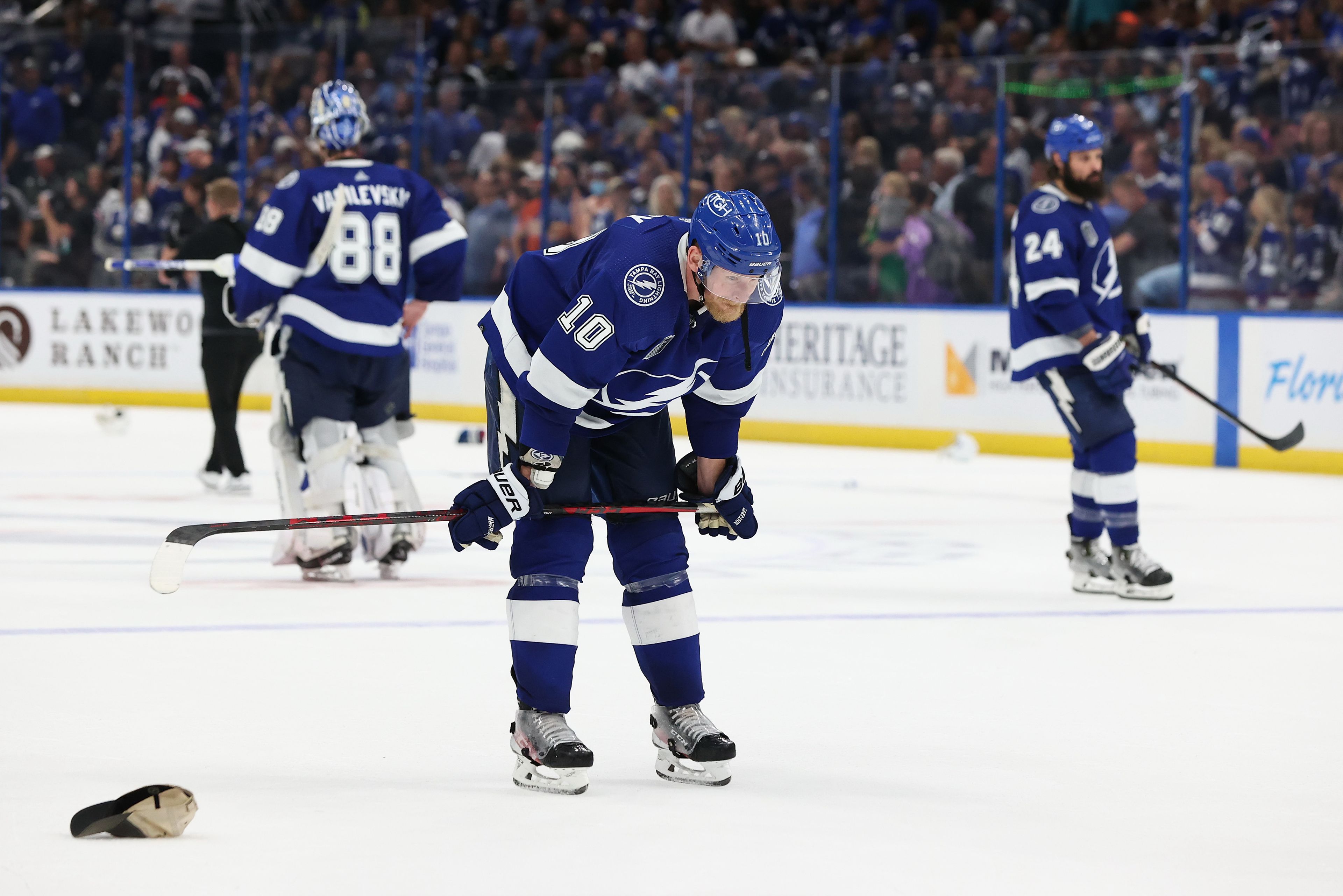 Corey Perry 2022-ben a Tampa Bay Lightninggal bukta el a Stanley-kupa döntőjét / Fotó: GettyImages