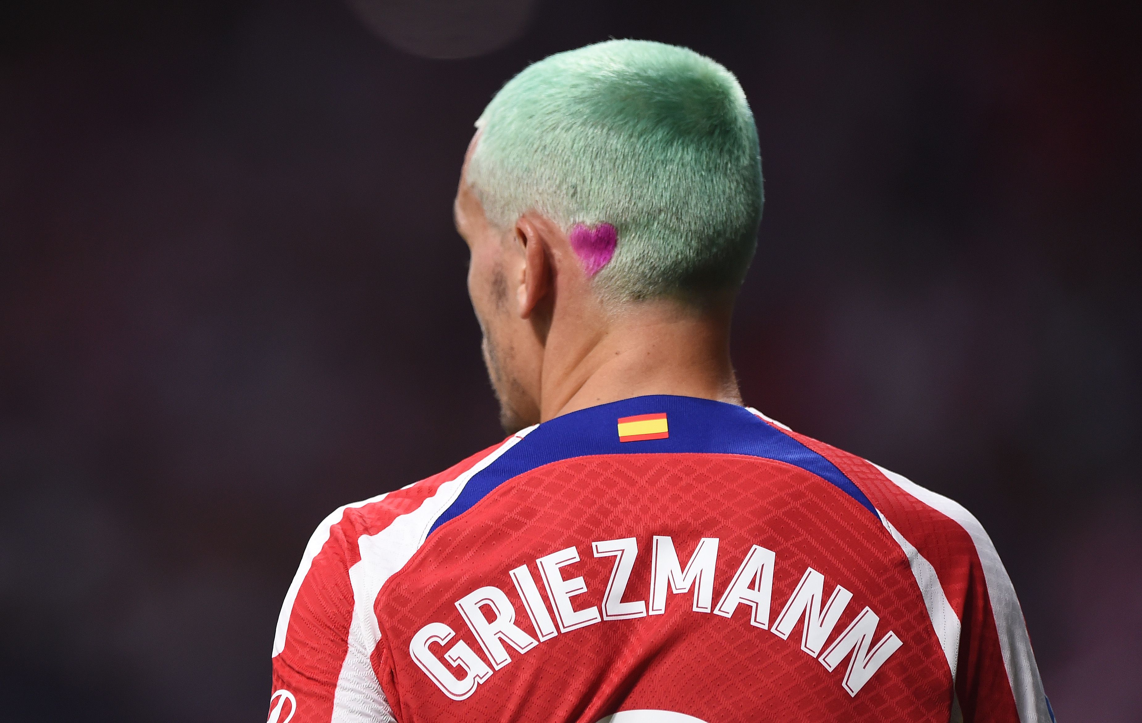 Ha a játéka mostanában nem is, a haja legalább színes a francia világbajnok, Griezmann-nak / Fotó: Getty Images