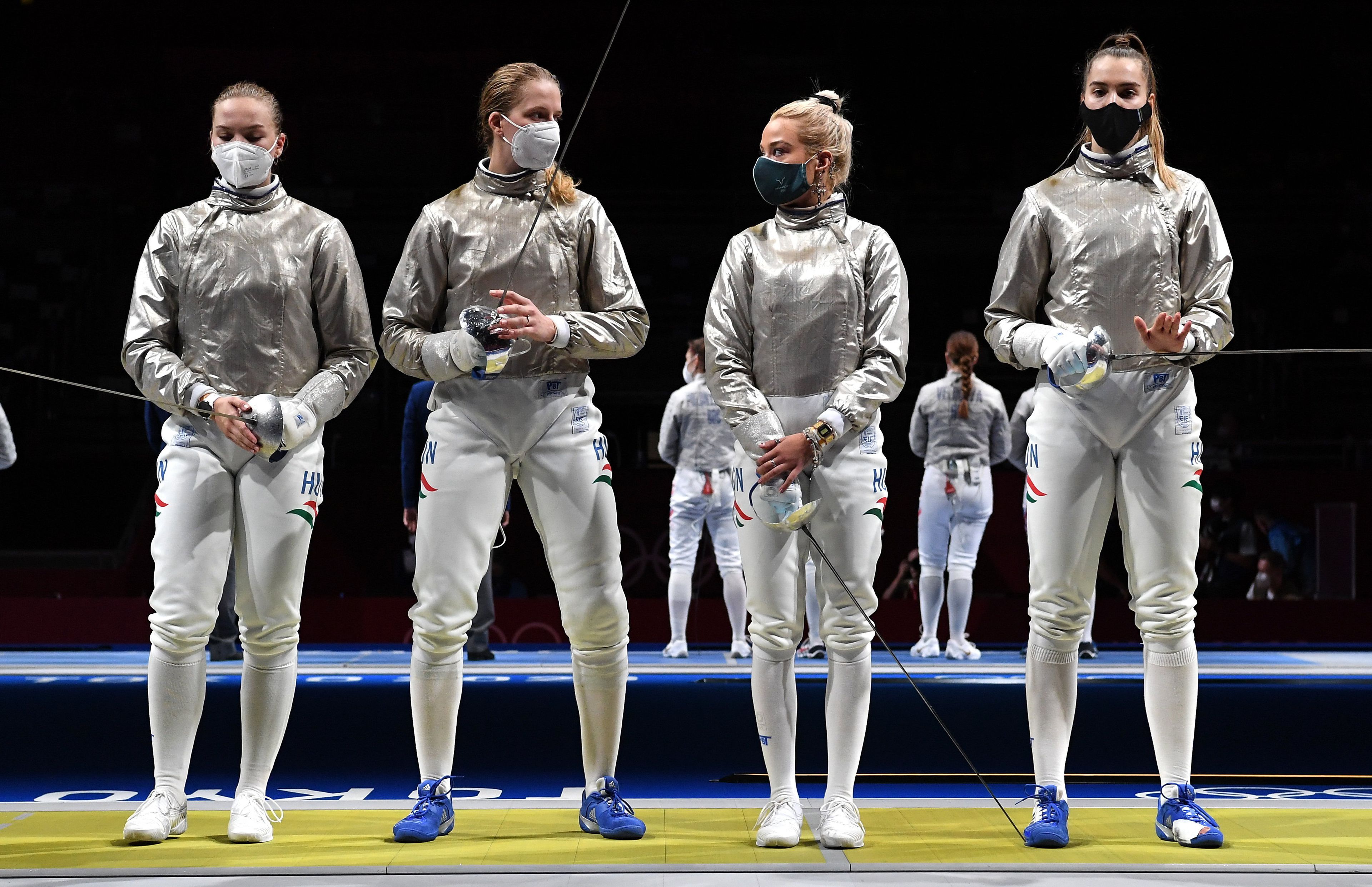 Nyolcadik lett a női kardcsapat az olimpián. / Fotó: MTI/Illyés Tibor