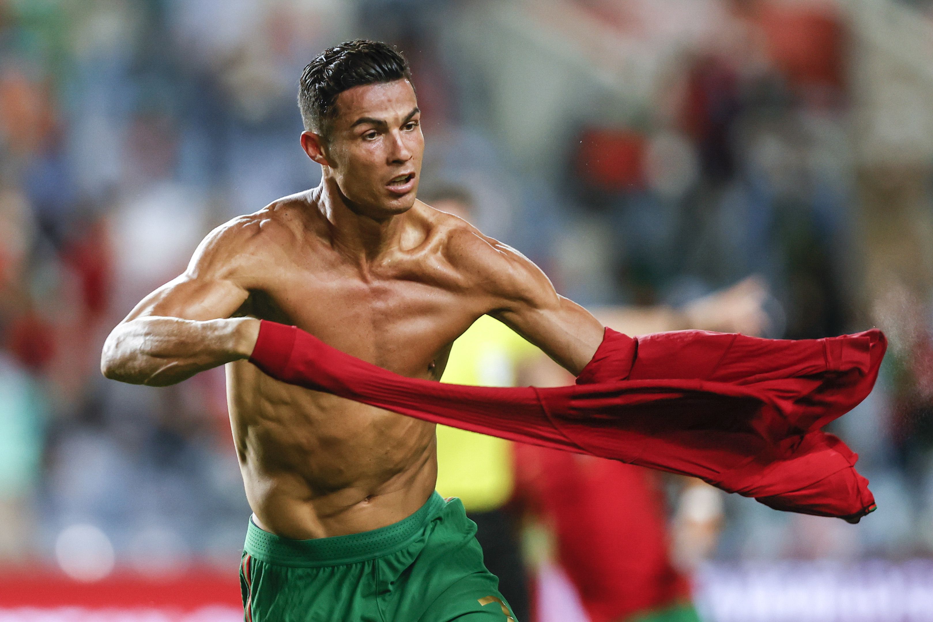 Cristiano Ronaldo már 111 válogatott gólnál tart. / Fotó: EPA