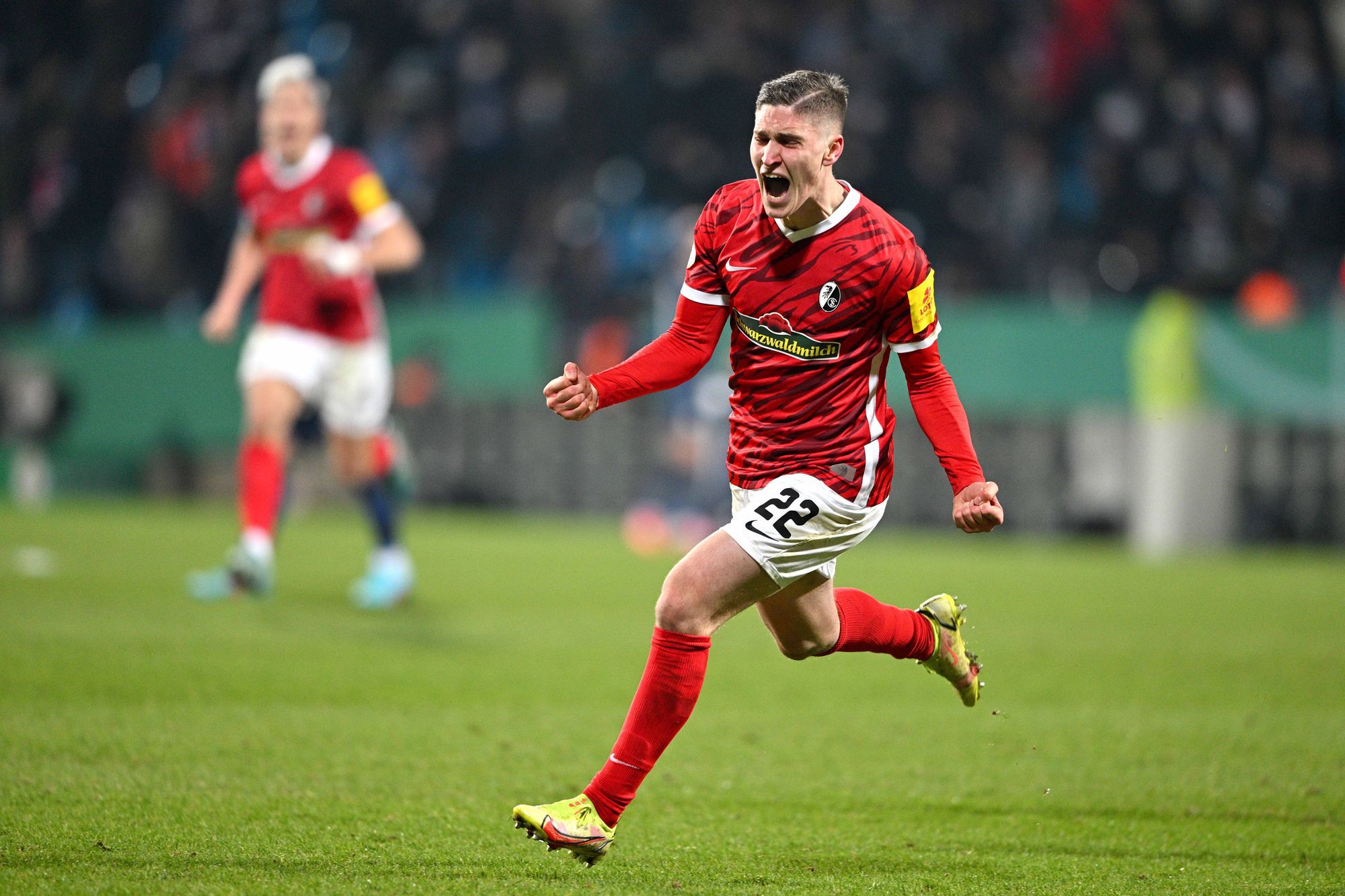 Sallai Roland hosszú idő után szerzett gólt a Freiburgban, de ezúttal győztes találat fűződik a nevéhez/Getty Images