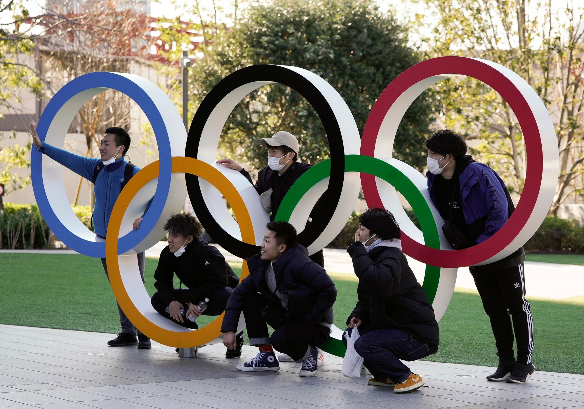 A japánok várták az olimpiát,de a járvány mindent átírt / Fotó: MTI EPA / Kimimasa Mayama