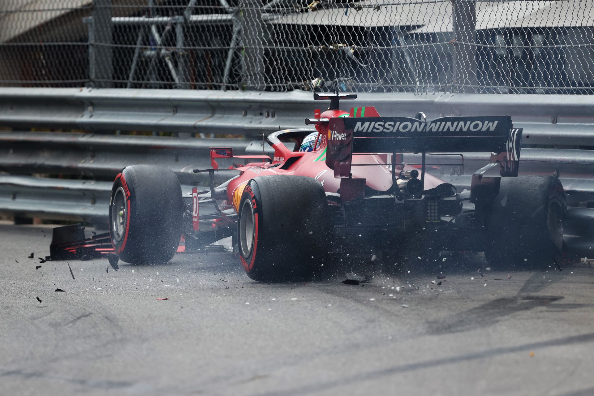 Leclerc-nek többször is volt balesete Monacóban /Fotó: Getty Images