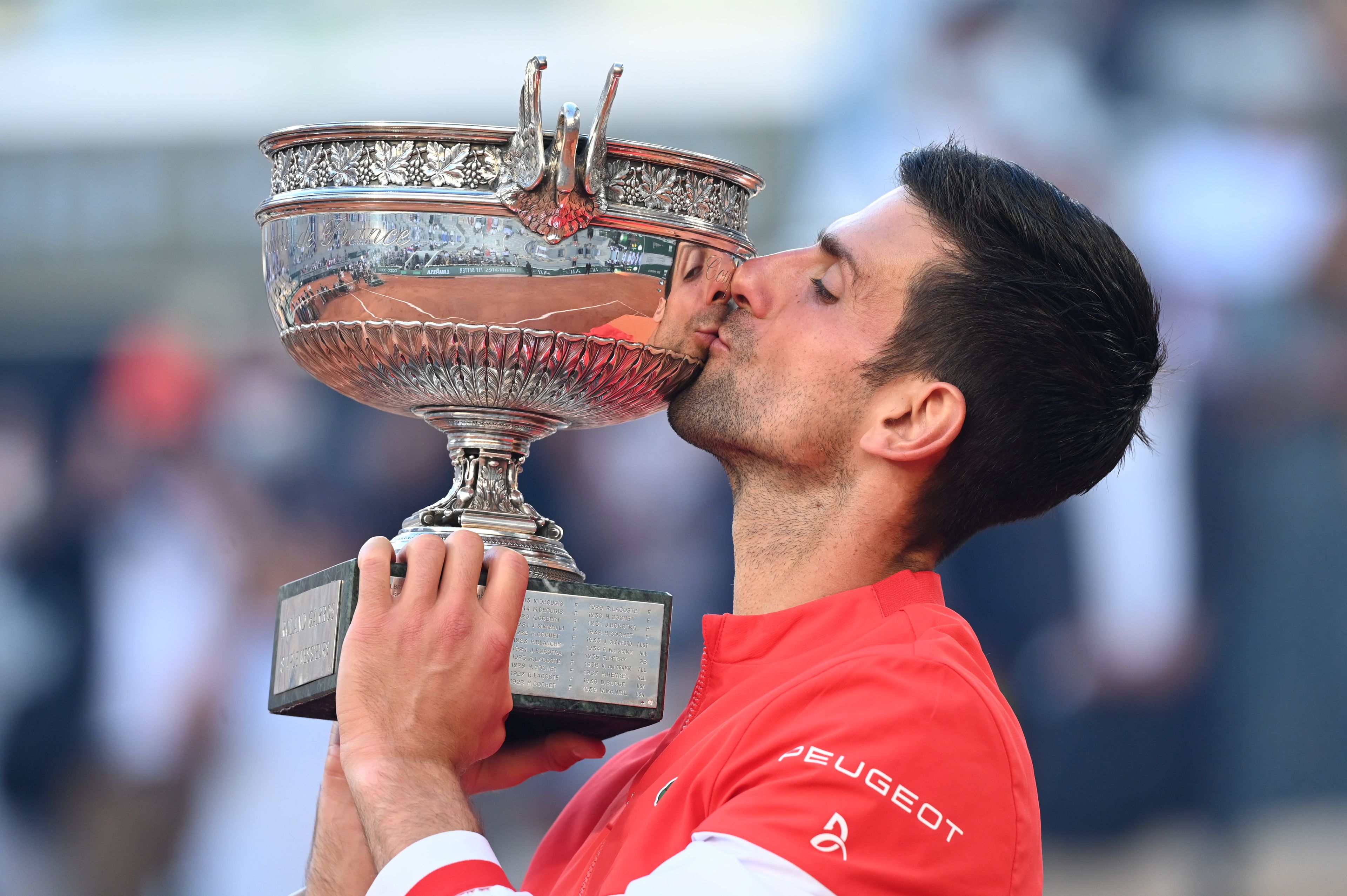Novak Djokovics második Roland Garros, egyben 19. Grand Slam-tornagyőzelmét ünnepelhette / Fotó: GettyImages