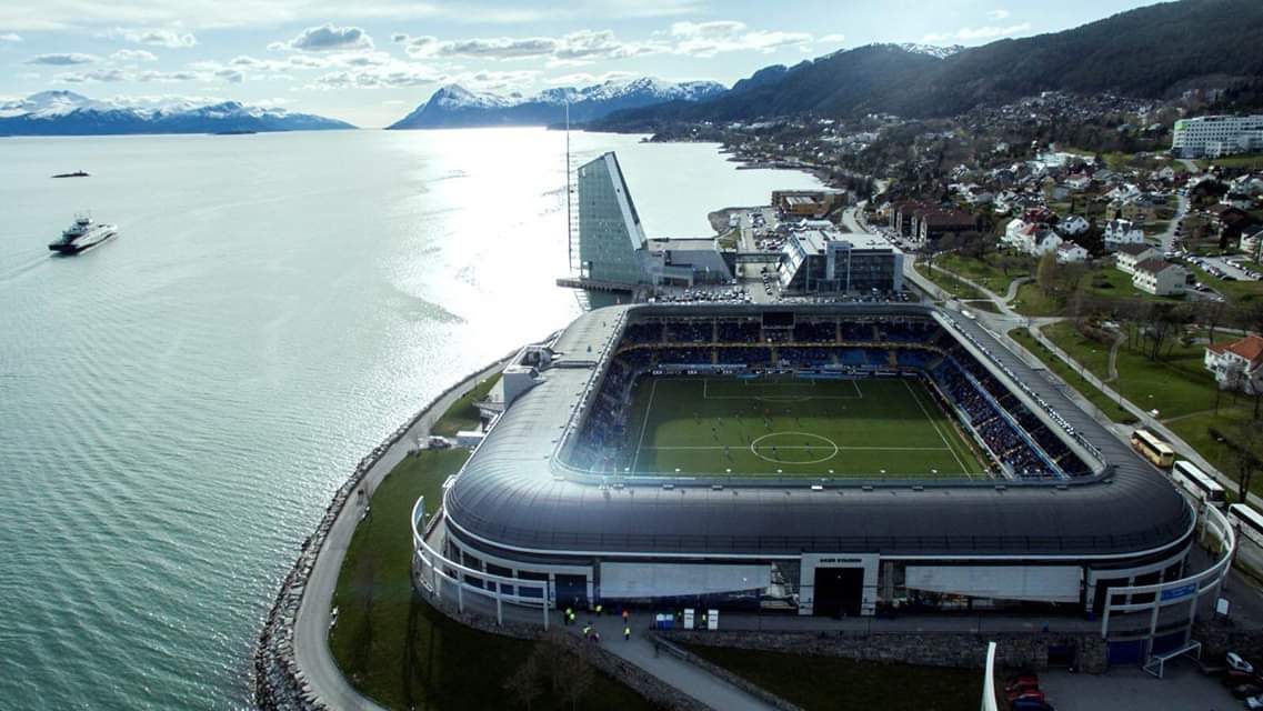 Az Aker Stadion, ahol szerdán 21 órától a Ferencváros játszani fog. / Fotó: Twitter