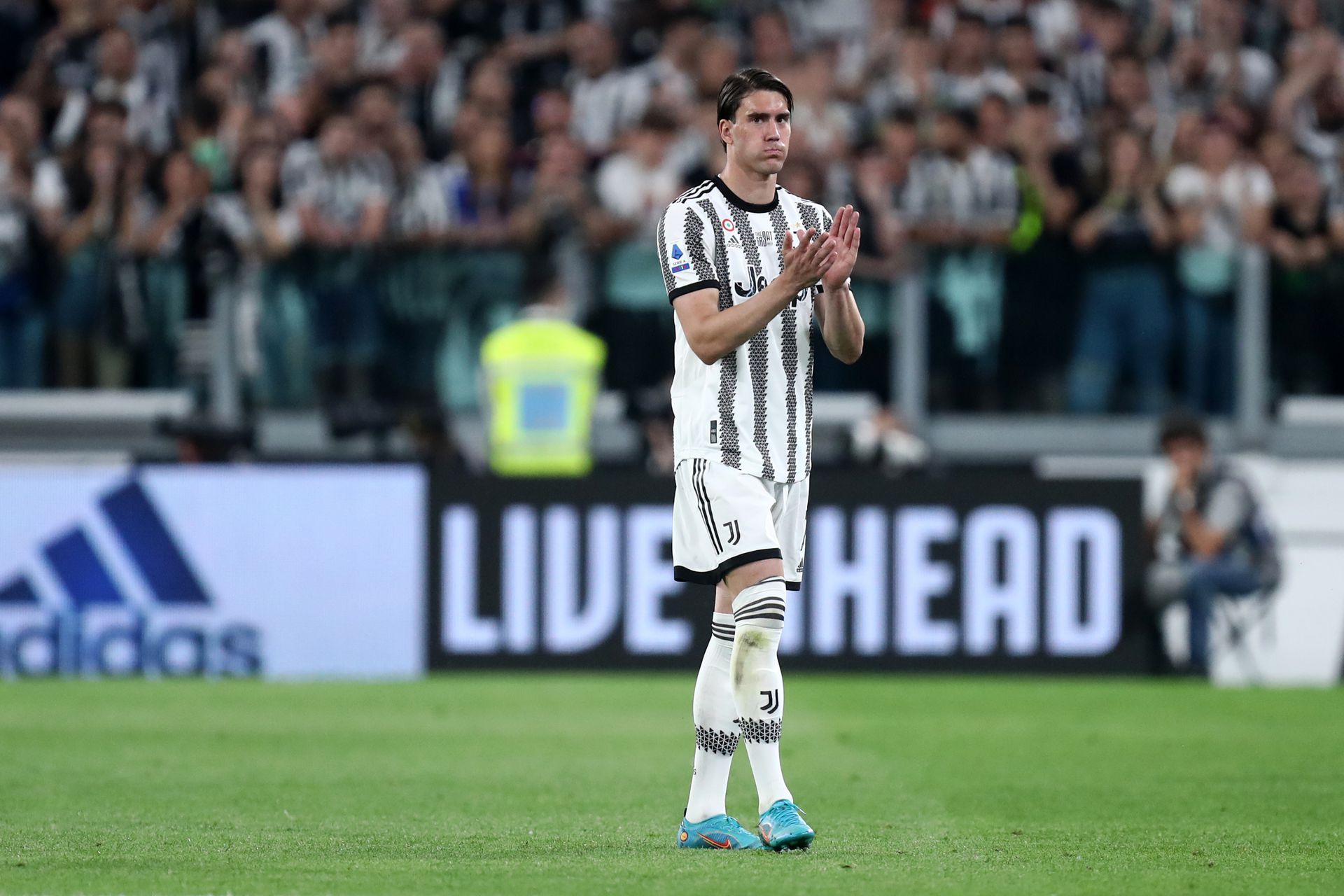 Dusan Vlahovics a Juventusban ontja a gólokat január óta /Fotó: Getty Images