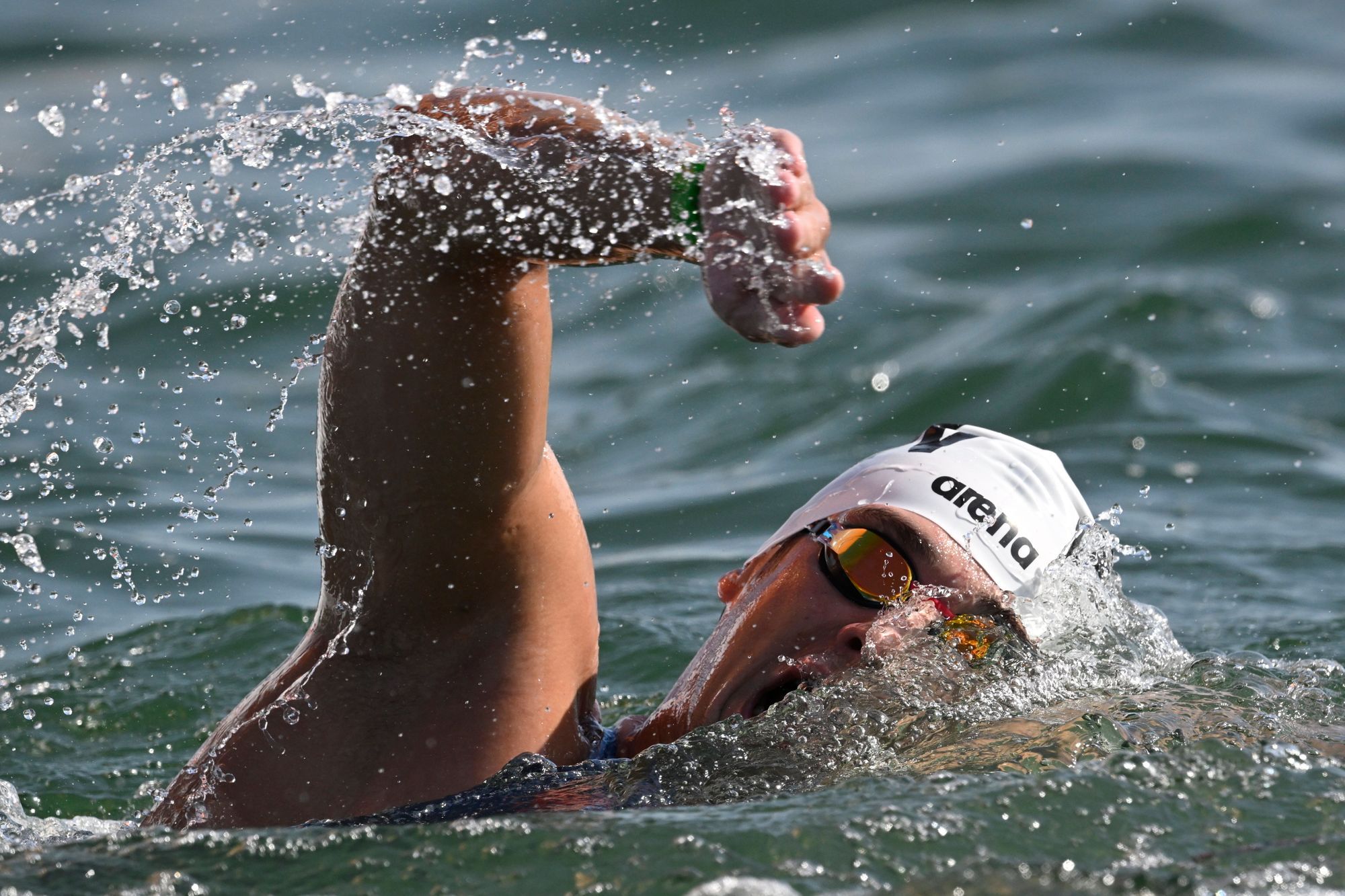 Gálicz Péter az utolsó kilométereken robbantott, és fantasztikus úszással bronzérmes lett 25 kilométeren a hazai világbajnokságon /MTI-Szigetváry Zsolt