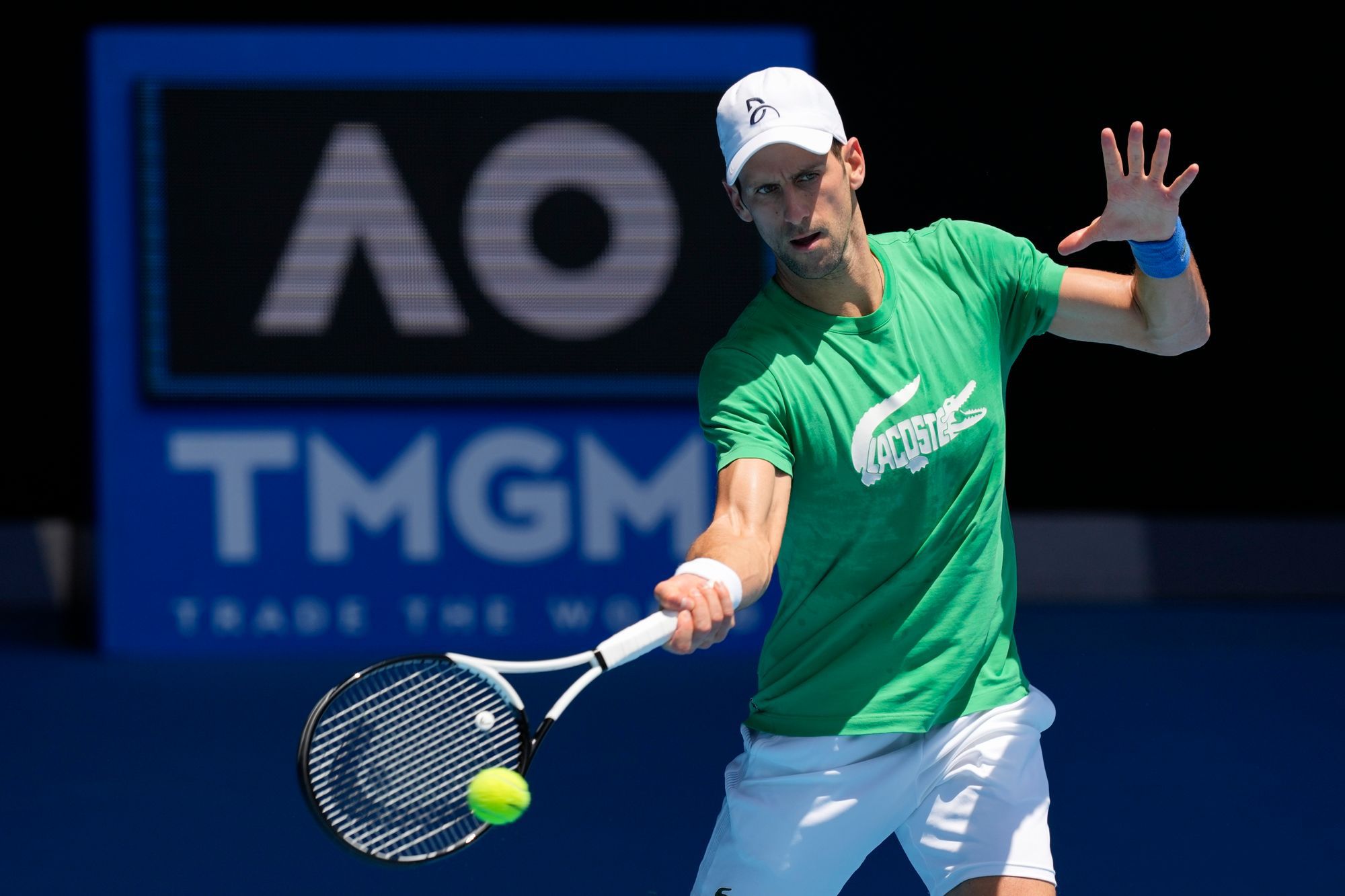 Novak Djokovics / Fotó: MTI/AP/Mark Baker