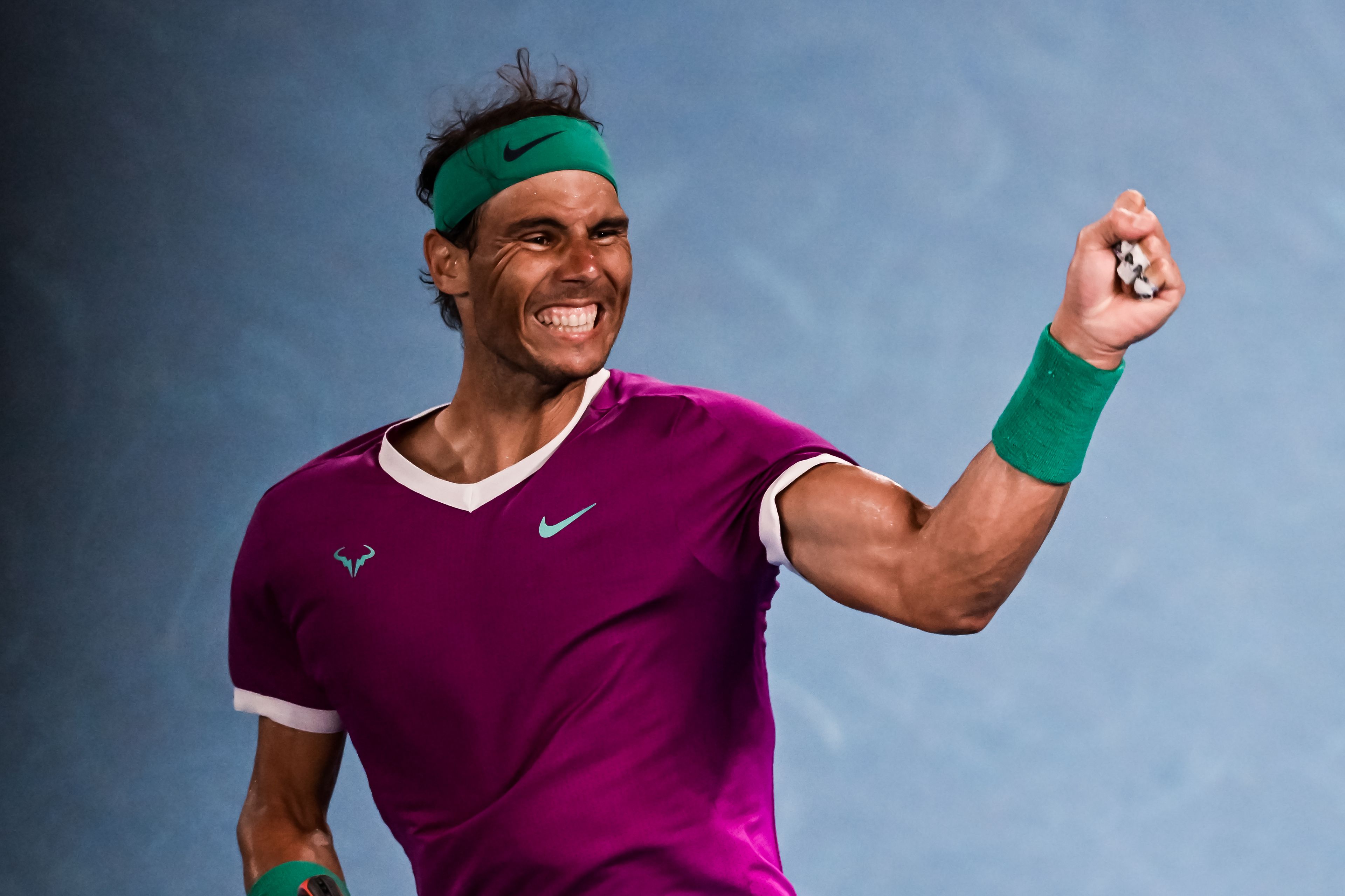 Rafael Nadal 20 GS-győzelemnél jár. A spanyol most előzheti az Ausztráliából kitiltott Novak Djokovicsot és a sérült Roger Federert is / Fotó: Getty Images