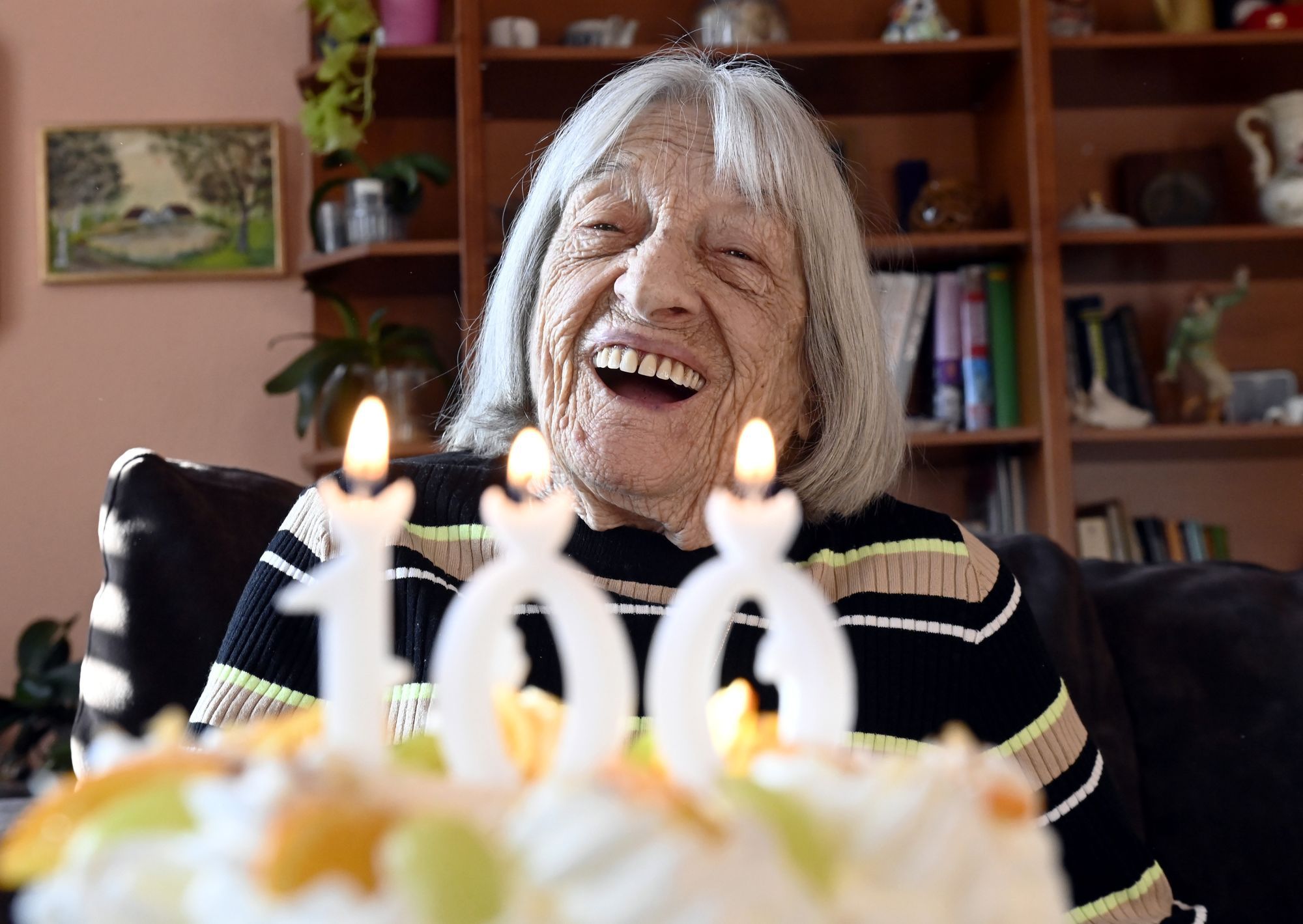 Az ötszörös olimpiai bajnok Keleti Ágnest boldoggá tette, hogy 100. születésnapján sokan gondoltak rá /Fotó:MTI-Kovács Tamás