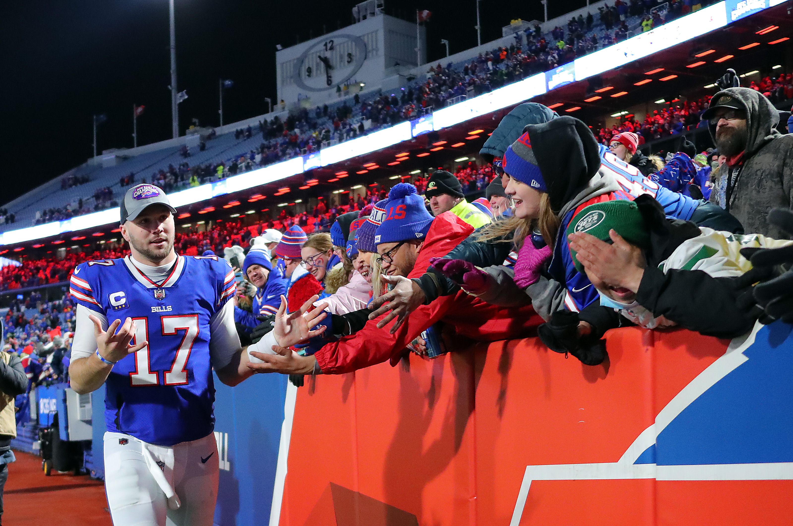 Josh Allen parádés teljesítménnyel vezette sikerre a Billst hazai pályán /Fotó: Getty Images