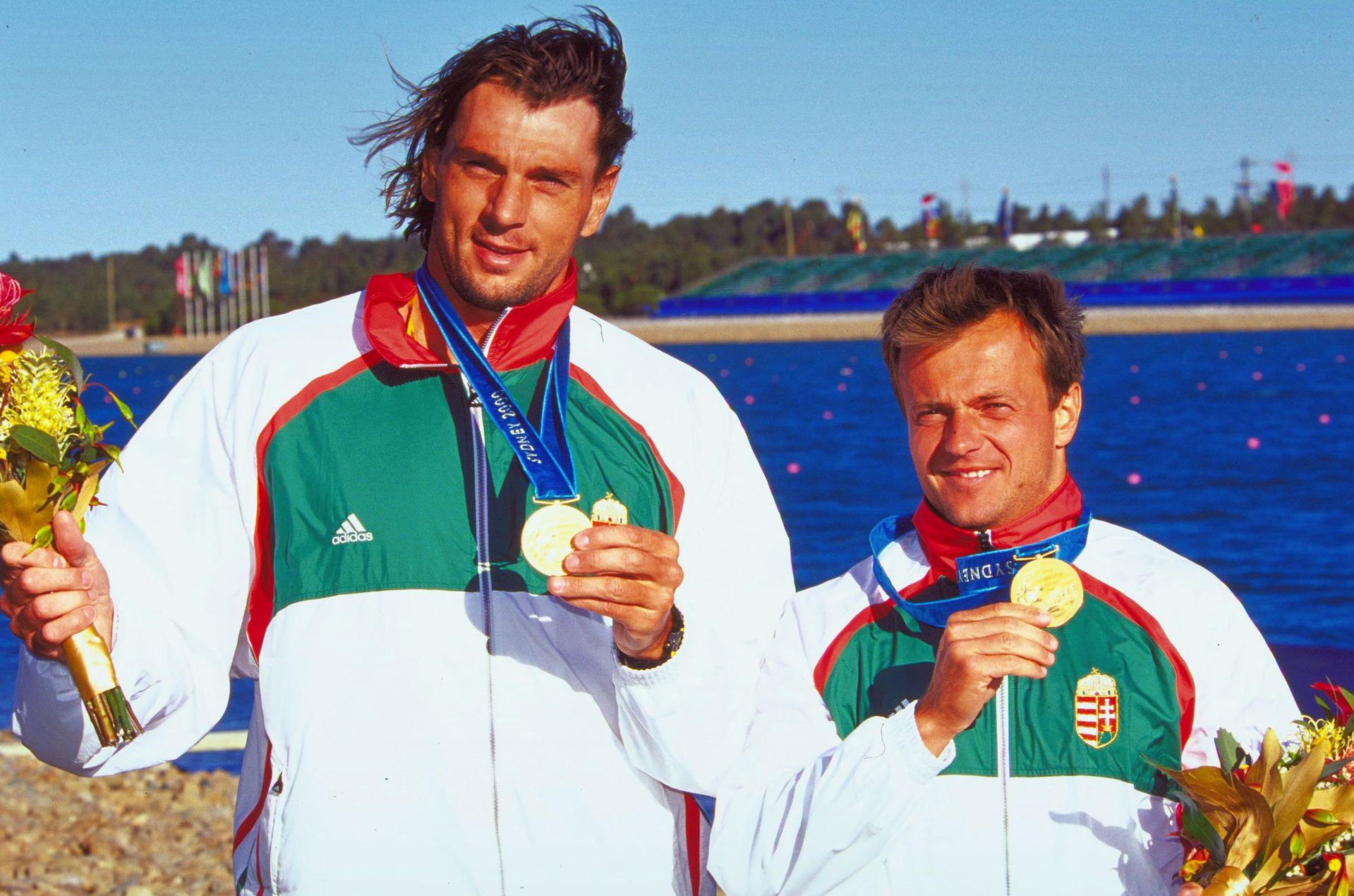 Pulai Imre (balra) Novák Ferenccel olimpiai bajnok lett kenu párosban 2000-ben /Fotó: Getty