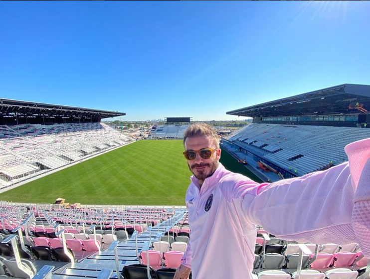 Beckham az Inter Miami társtulajdonosa. A csapat a Los Angeles FC ellen játszik először / Fotó: Instagram