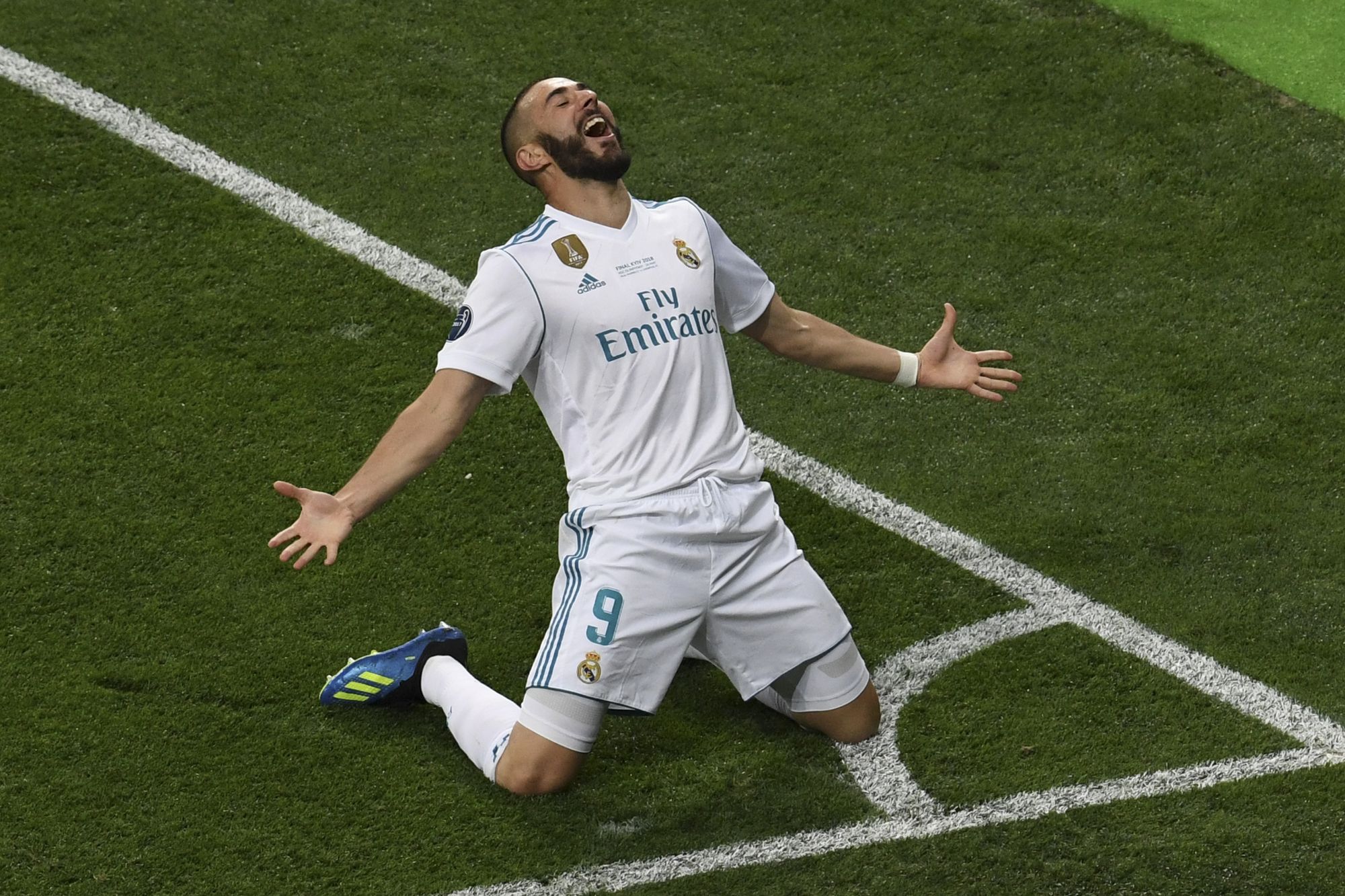Karim Benzema csodagólpassza pontszám előnybe juttatta a Real Madridot.  /Fotó: AFP
