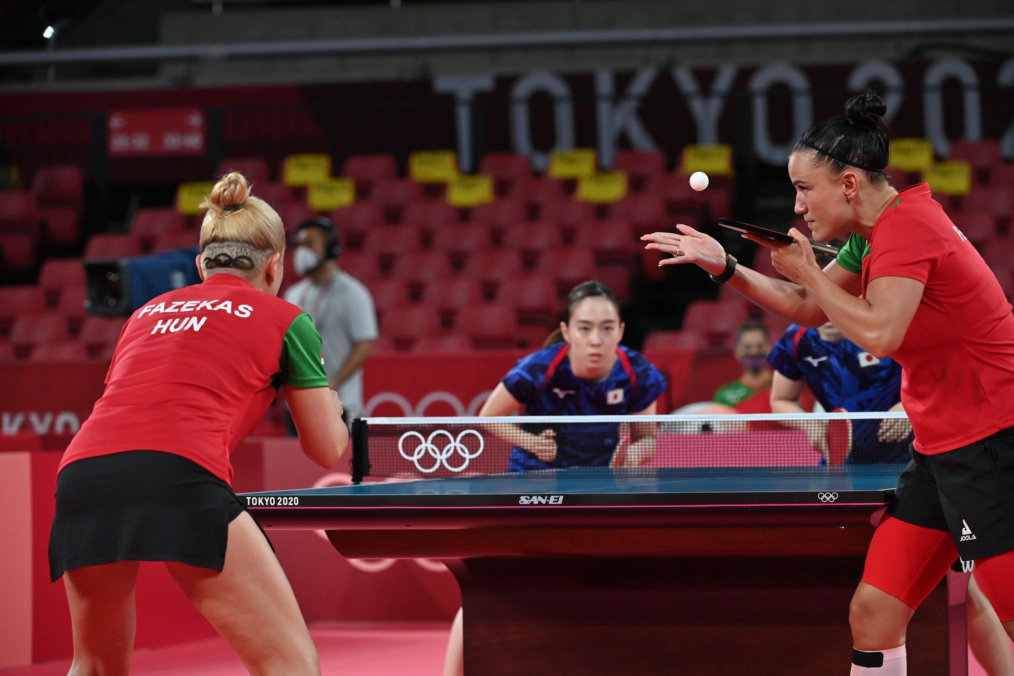 Japán 3-0-ra verte a magyar pingpong-válogatottat. / Fotó: MTI/Illyés Tibor