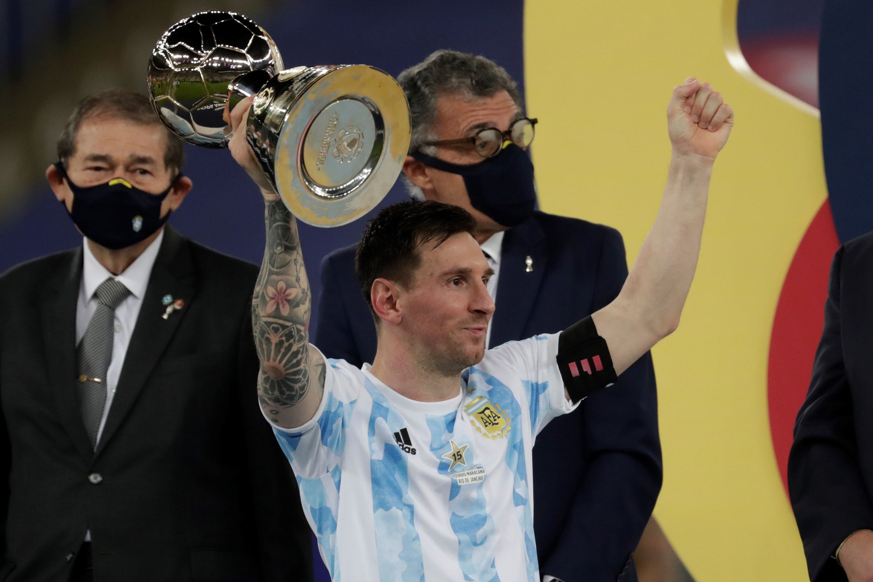 Megvan Lionel Messi első válogatott trófeája /Fotó: EPA/Antonio Lacerda